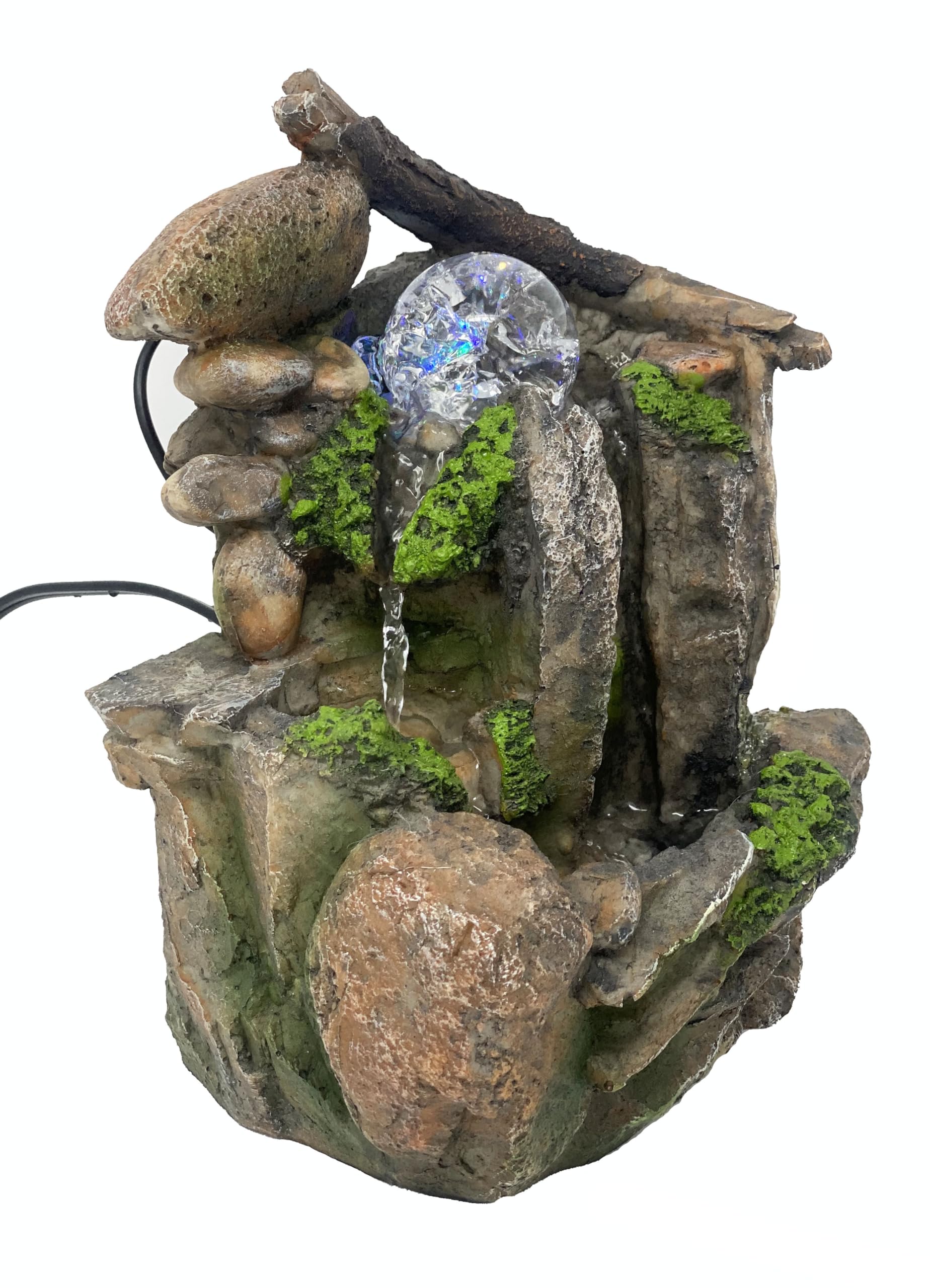 Nature's Garden Rockery Fountain - Decorazione da tavolo per interni, cascata zen