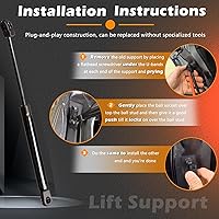 Vista 7 de 2 piezas de 17.85 pulgadas de soporte de elevación para portón elevador trasero de resorte de gas compatible con Kia 10-13 Soul (2010 2011 2012 2013)