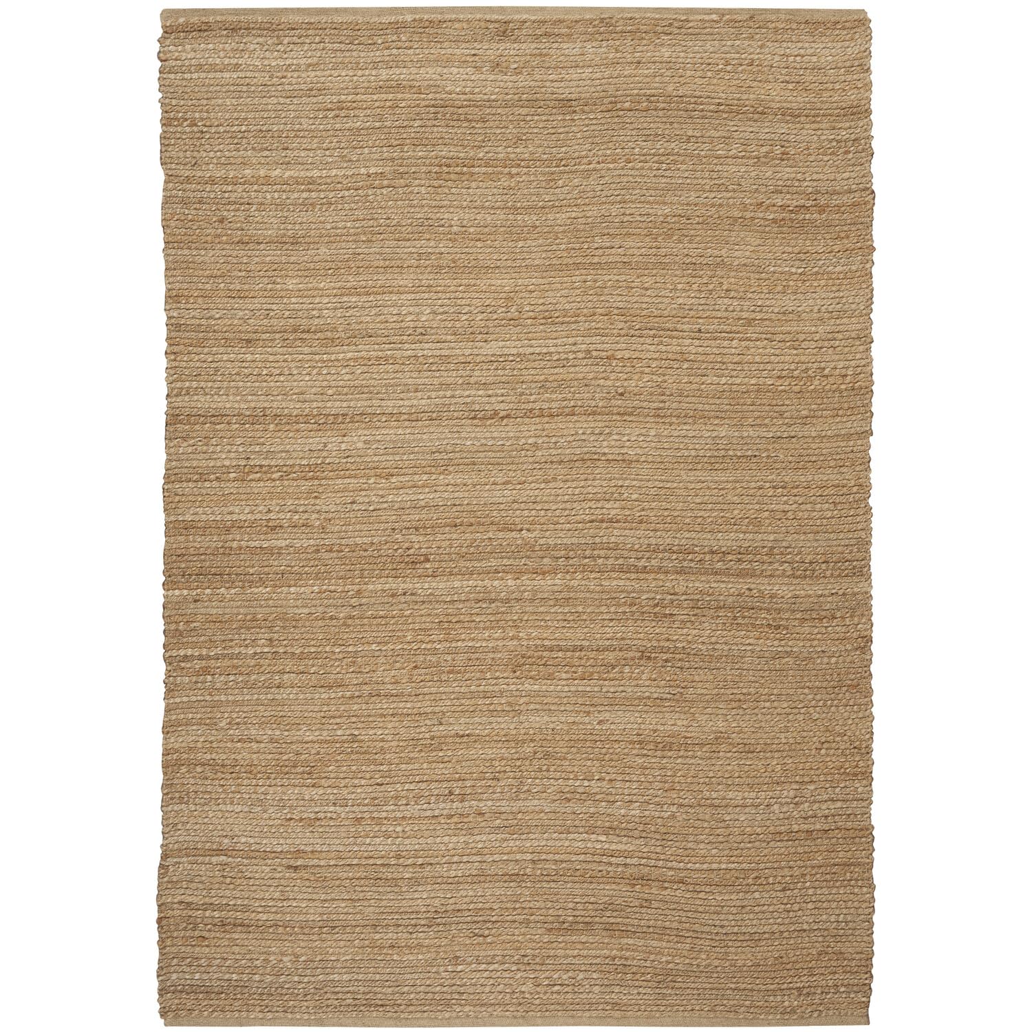 Nourison Natural Jute Solid Natural 5' x 7' Area -rug, Easy -cleaning, Non Shedding, Bed Room, Living Room, Dining Room, Kitchen (5x7)