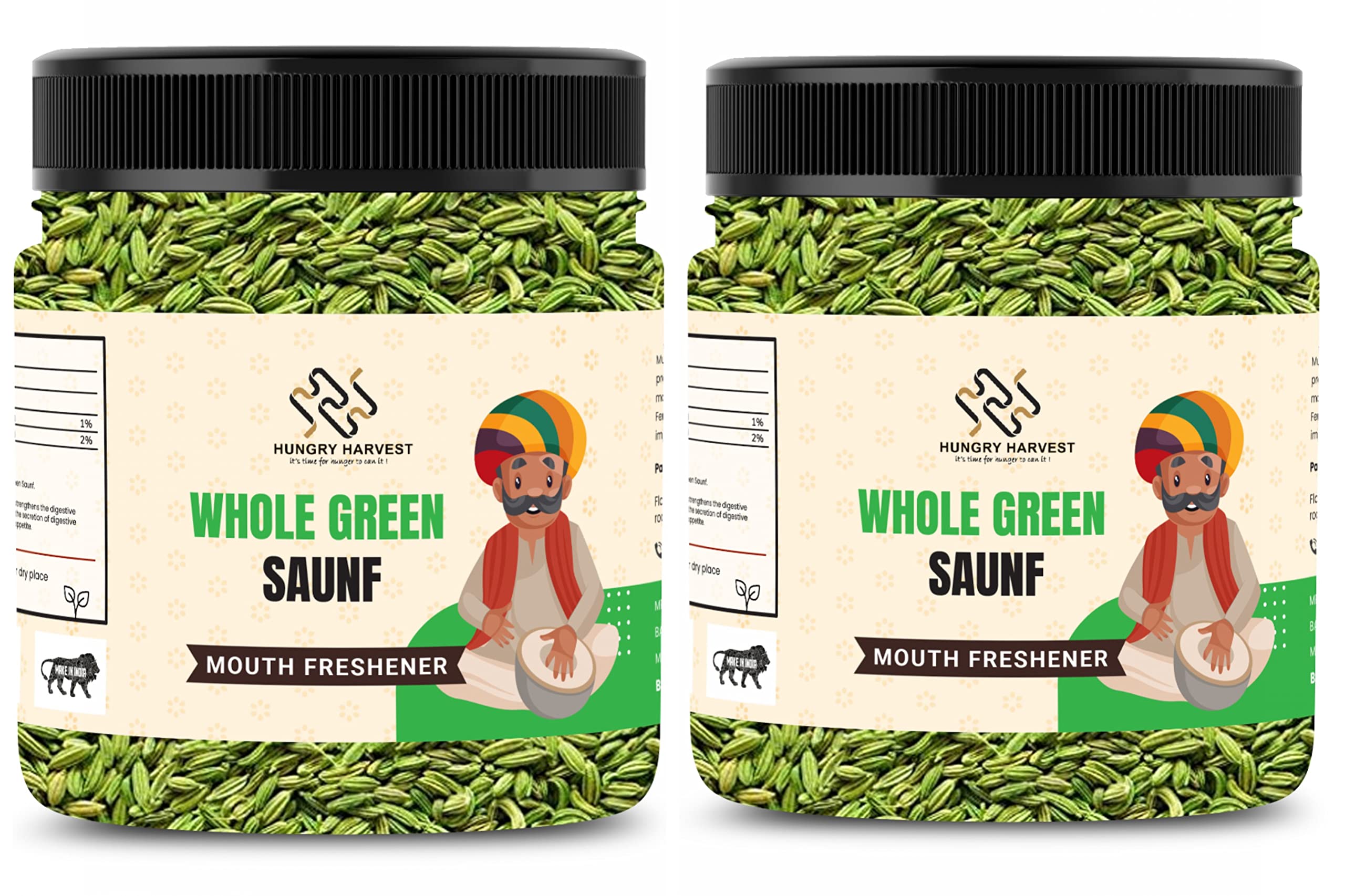 Hungry Harvest Green Fennel Seeds Whole Green Saunf |Variyali [Jar Pack] (600 Grams (Pack of 2 of 300 Grams)) (B0B2KKP9B7) Amazon Price History, Amazon Price Tracker
