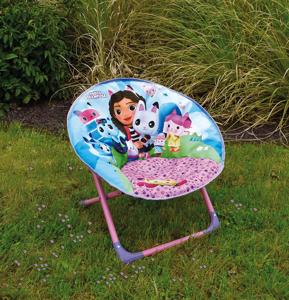 FUN HOUSE 713598 Gabby ET LA Maison Magique Sede Luna Pieghevole Poltrona H.47 X L.54 X P.42 CM per Bambino
