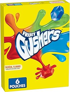 Gushers, Tropical Flavors Fruit Snacks, 6 Pouches