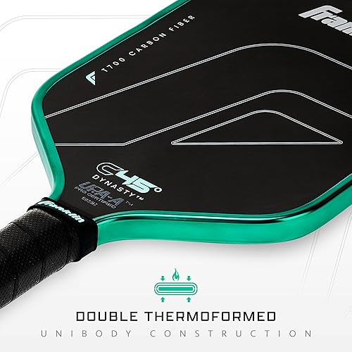 Miniatura 4 de Franklin Sports Paletas profesionales de Pickleball  Serie de fibra de carbono C45 - Aprobadas oficialmente por USAP + UPA  Diseño para jugadores