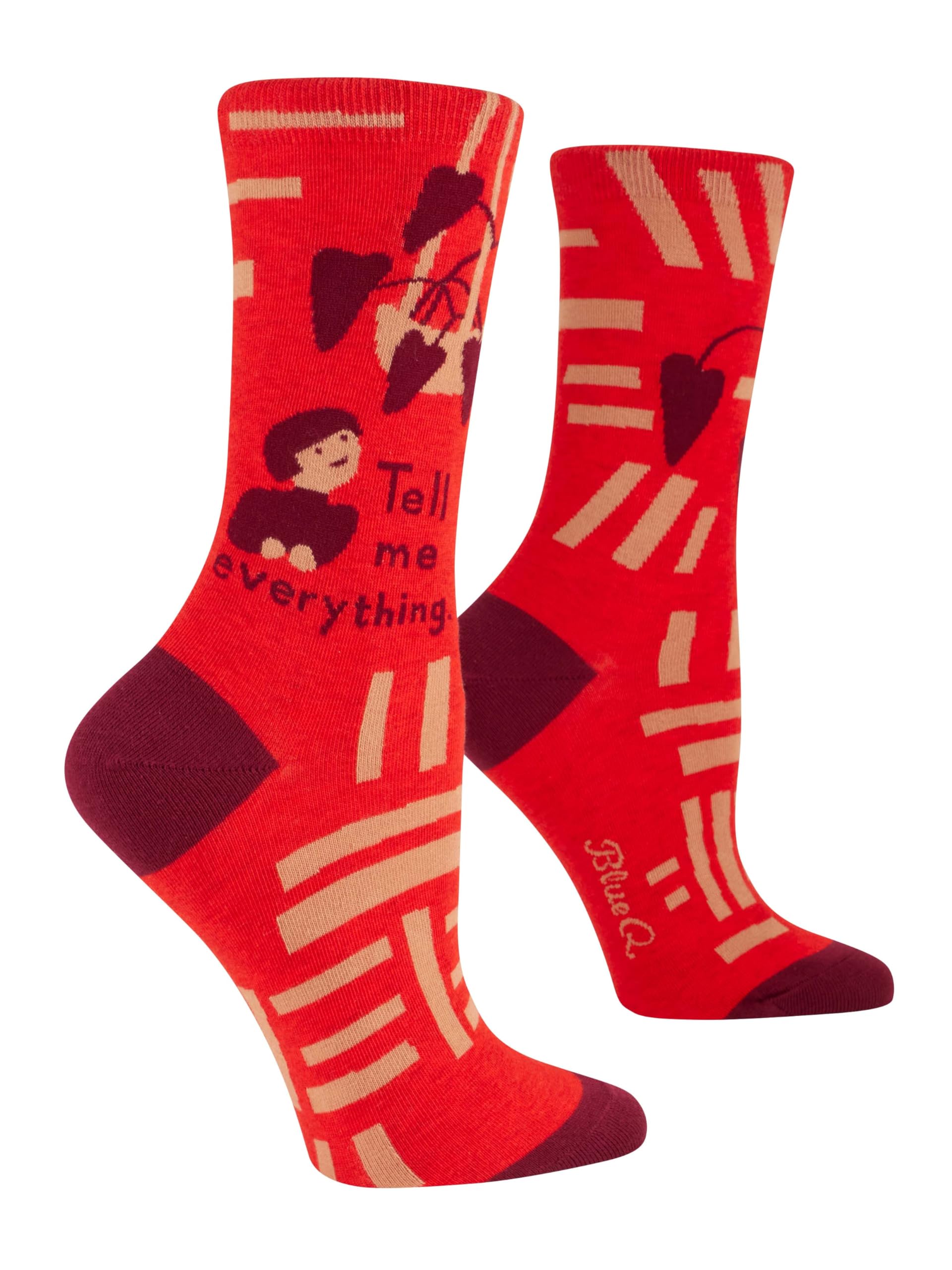 Blue Q Women's Funny Novelty Crazy Crew Socks with Sayings, Blue Q, 5-10