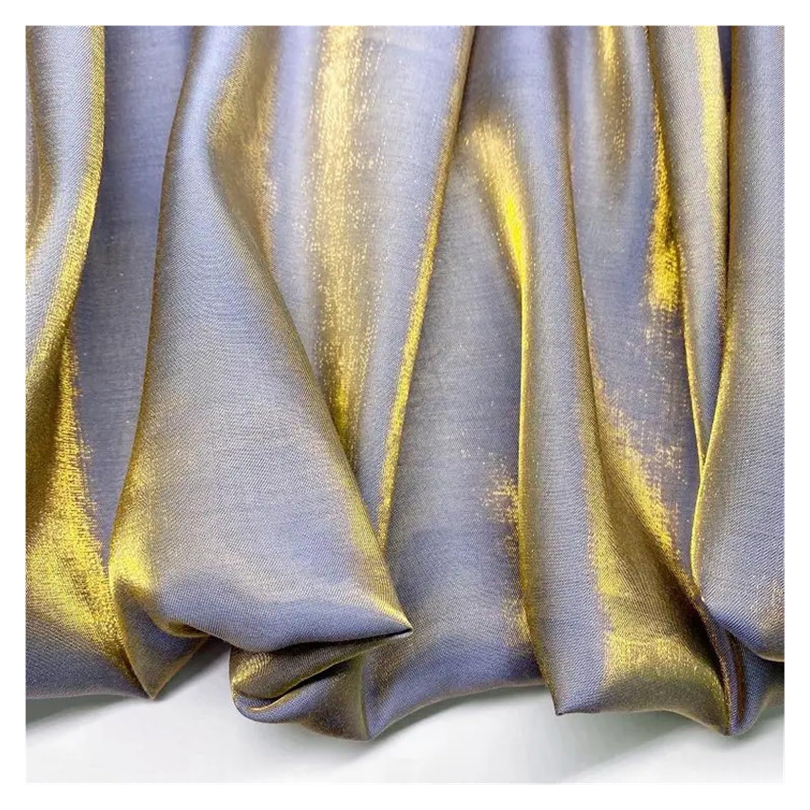 Satin Fabric, Rayon Polyester, Multicolor, 150cmx(1-10) Yard for Sewing(Color25,150cmx5yard)