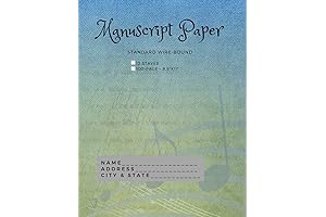 Blue-Green Standard Wirebound Manuscript Paper