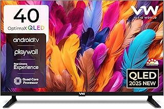 VW ( Visio World. 101 cm (40 inches) OptimaX Series Full HD Smart QLED Android TV VW40AQ1 (Black)