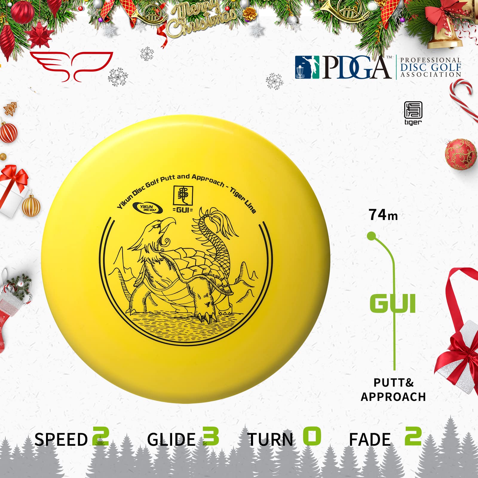 YIKUN Juego de Disc Golf