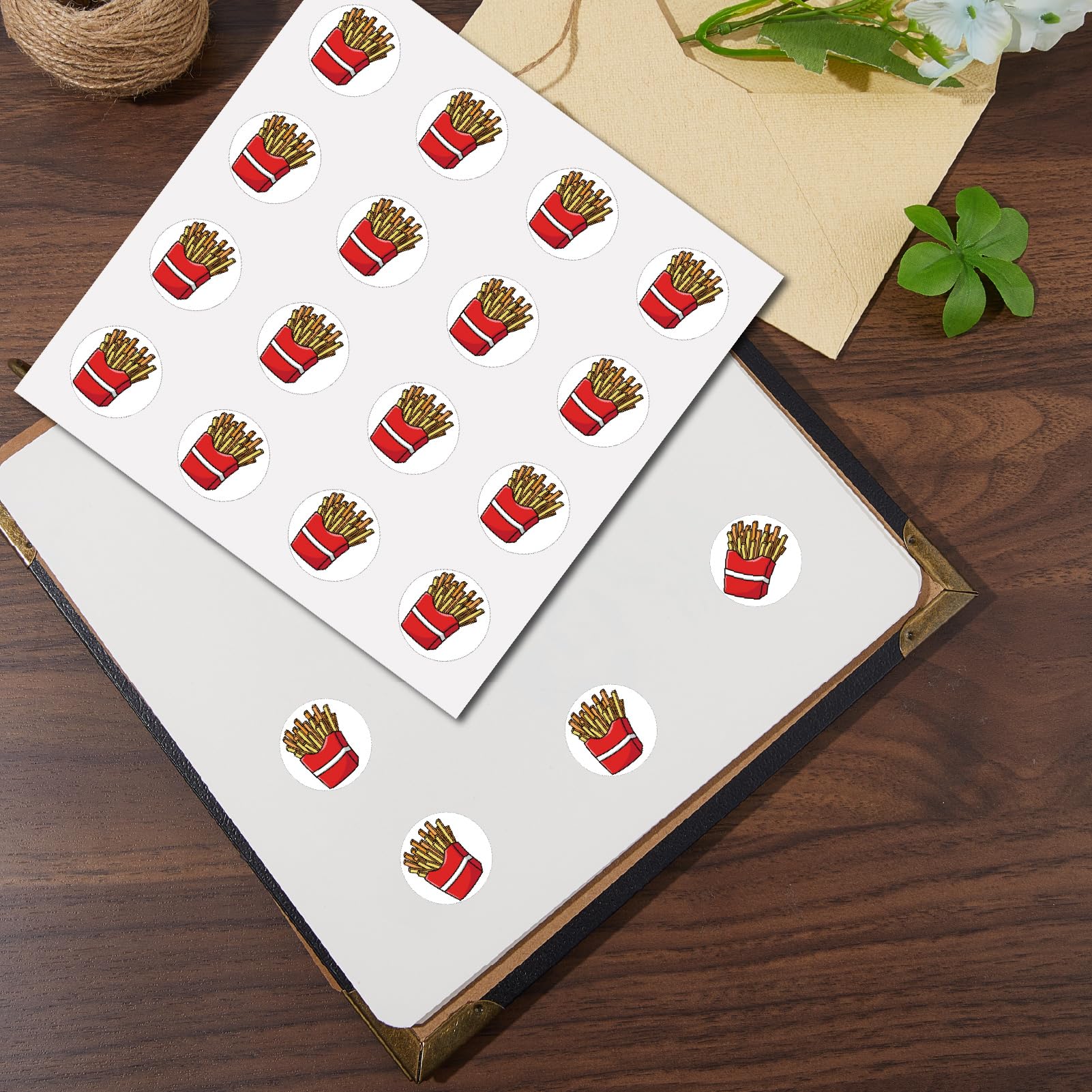 CREATCABIN 128 stuks hamburger planner stickers helmsticker stickers