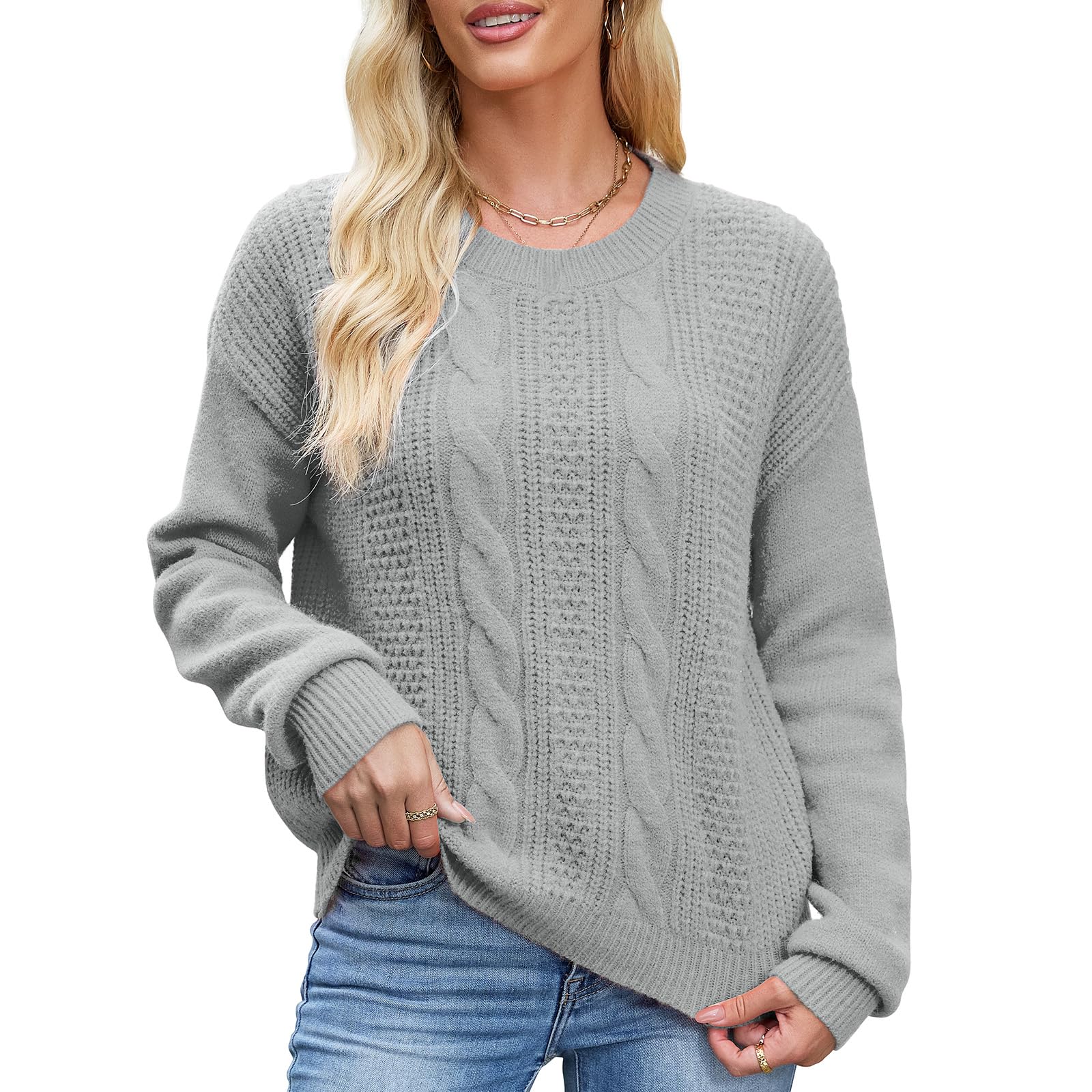 Quatrefox Pullover Damen Winter Pulli Dick Warm Thermo Winte