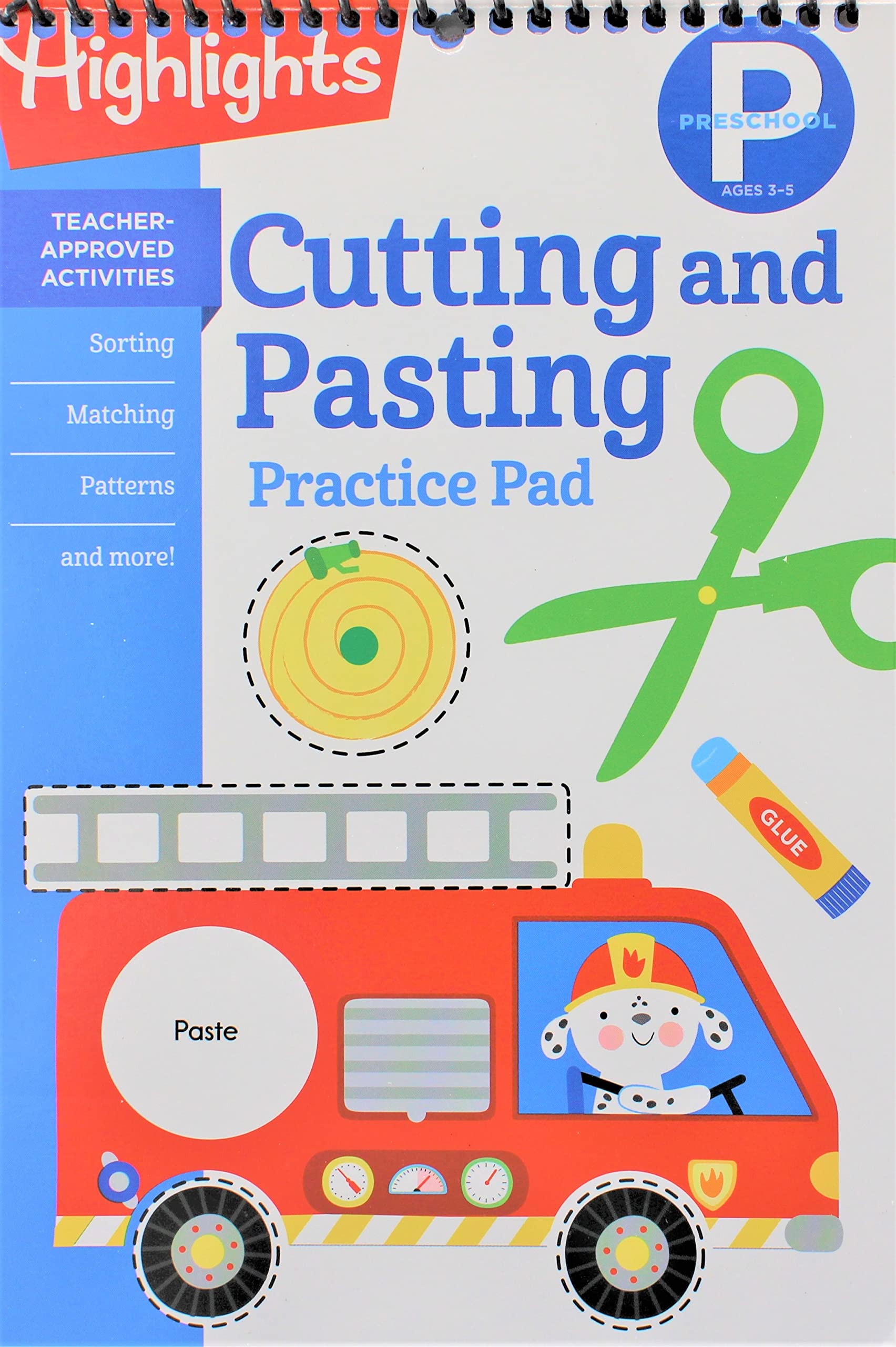 Preschool Cutting and Pasting (Highlights Learn on the Go Practice Pads)