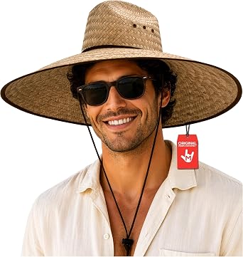Morph Handmade Huge Large Fit Hard Shell Double Weaved Straw Shade Gardening Hat Wide Brim Outdoor Sun Hats