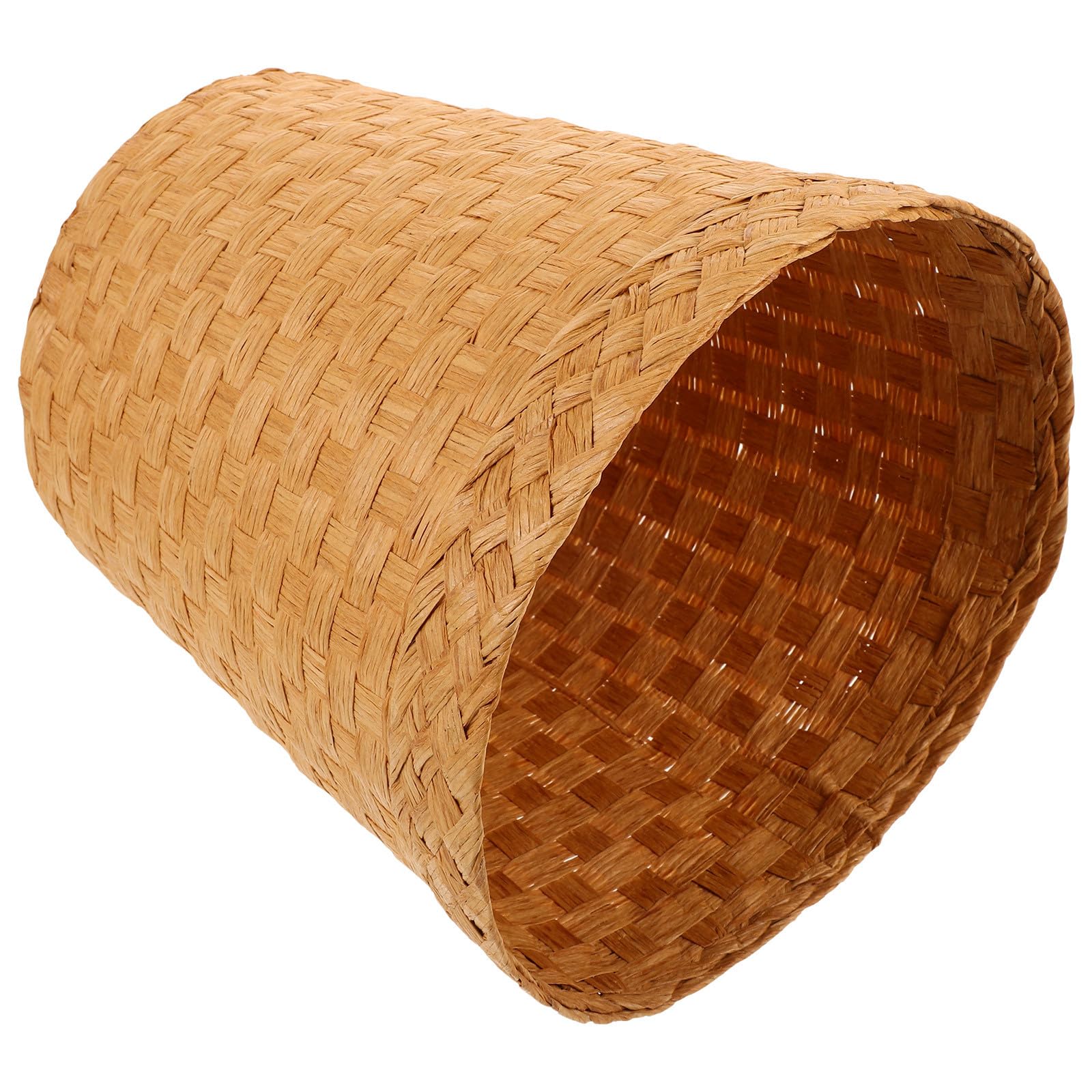 Corbeille à papier pour bureau et chambre en osier véritable
