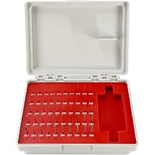 TEXALANR Plus Pin Gage Set with Storage Case Steel for Measuring Holes 50pcs 0.011"-0.060" M0
