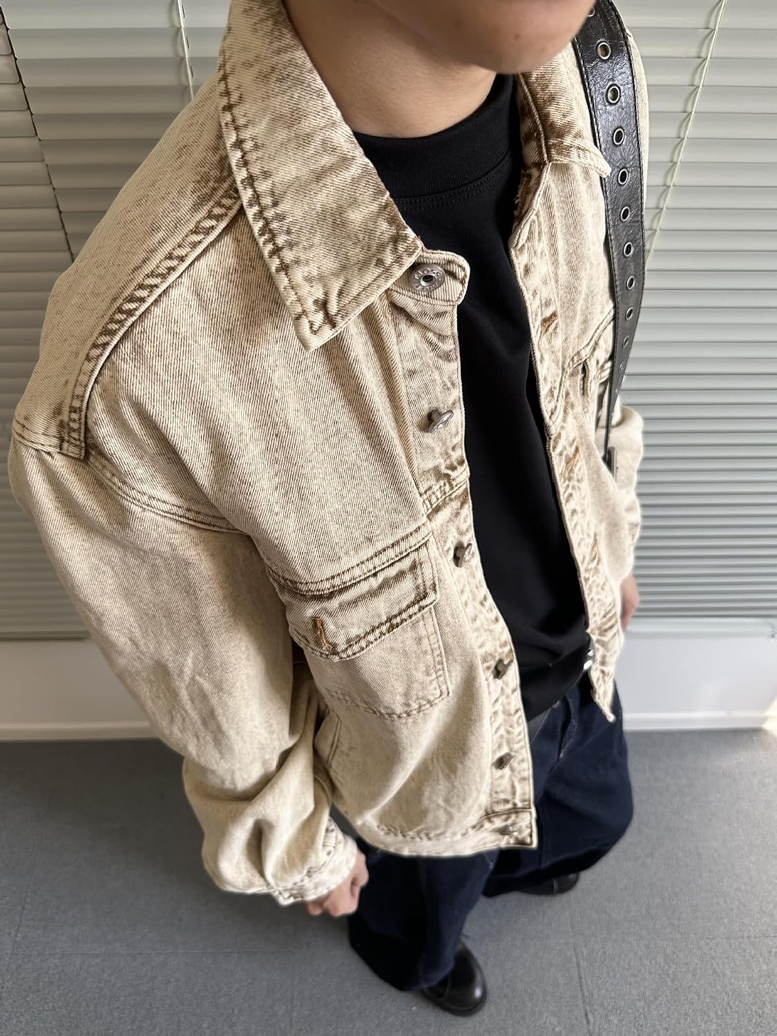 Men's Spring Vintage Commuting Denim Jacket