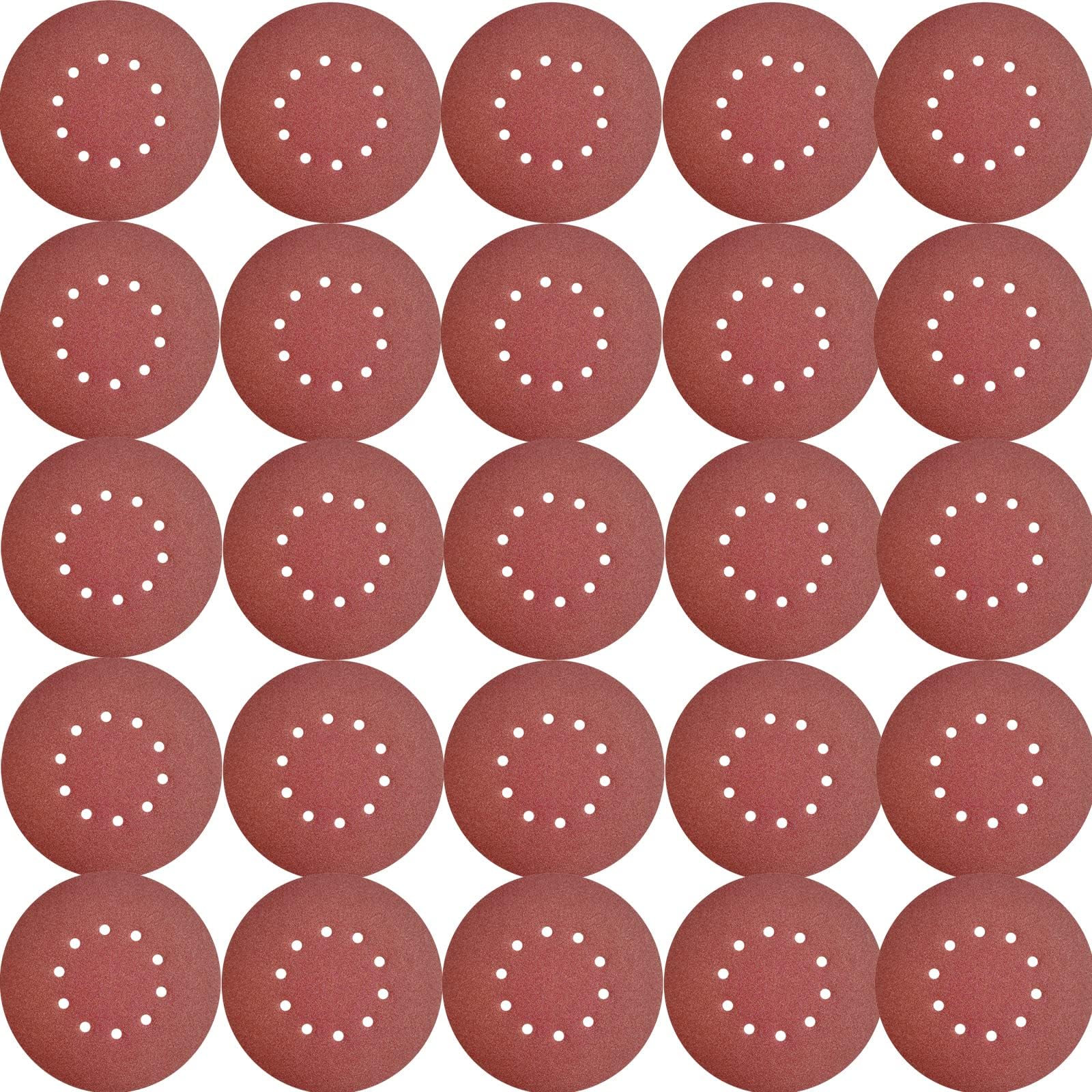50 Pack 9-Inch 10 Hole 120 Grit Hook-and-Loop Drywall Sandpaper - Aluminum Oxide Sanding Disc for ‎9" Drywall Sander Wood Furniture Finishing …