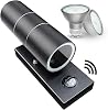 Wondlumi Outdoor Wall Lights PIR Motion Sensor Outside Light Mains Powered Wall Lamp IP44 Security Lighting Black, Incl. 2X 5W GU10 LED Bulbs Warm White [Energy Class F]