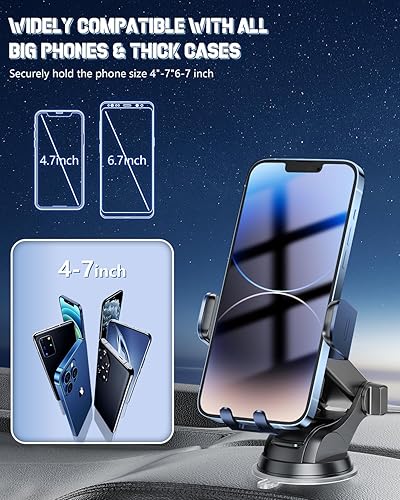 Miniatura 7 de Cargador inalámbrico para automóvil, soporte de teléfono de carga rápida 3 en 1, soporte de teléfono con sujeción automática, accesorios de