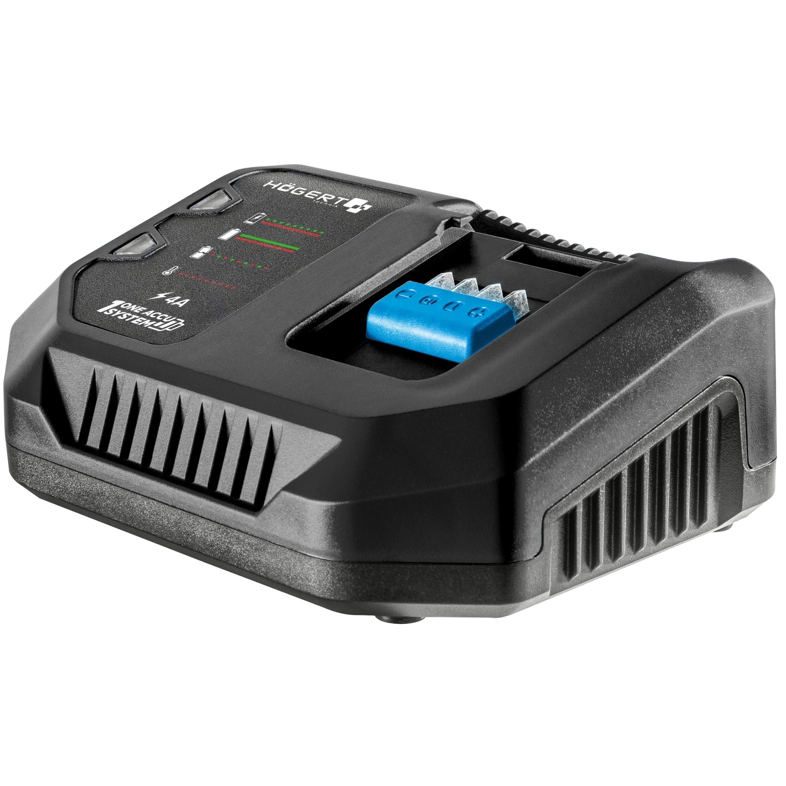 HÖGERT TECHNIK Set de taladro percutor a batería 18V, 200 Nm y 100 Nm, 2 atornilladores de impacto sin escobillas, 2 baterías, cargador 4A, iluminación LED, engranaje metálico, para madera y metal