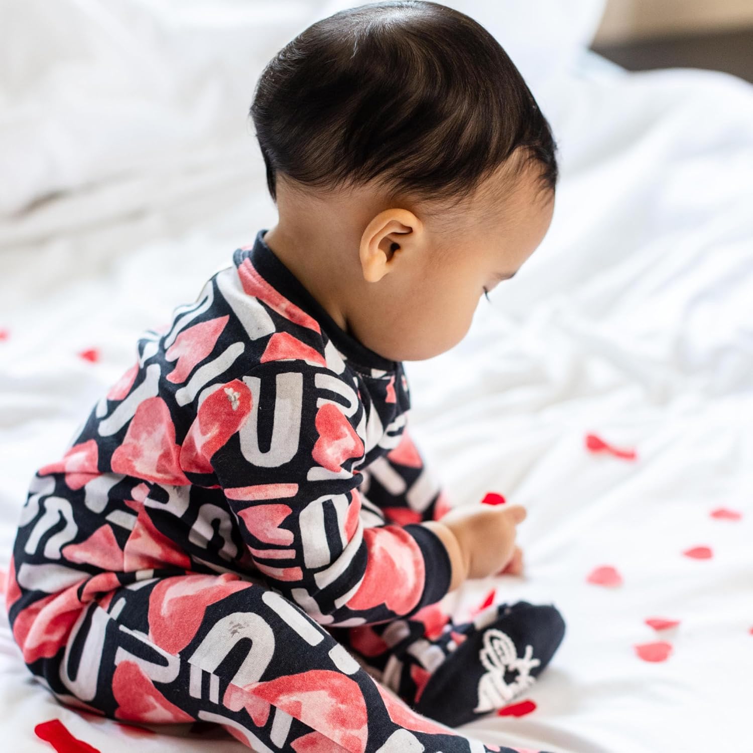 Burt's Bees Baby Boys Sleep and Play PJs, 100% Organic Cotton One-Piece Zip Front Romper Jumpsuit Pajamas - Image 3