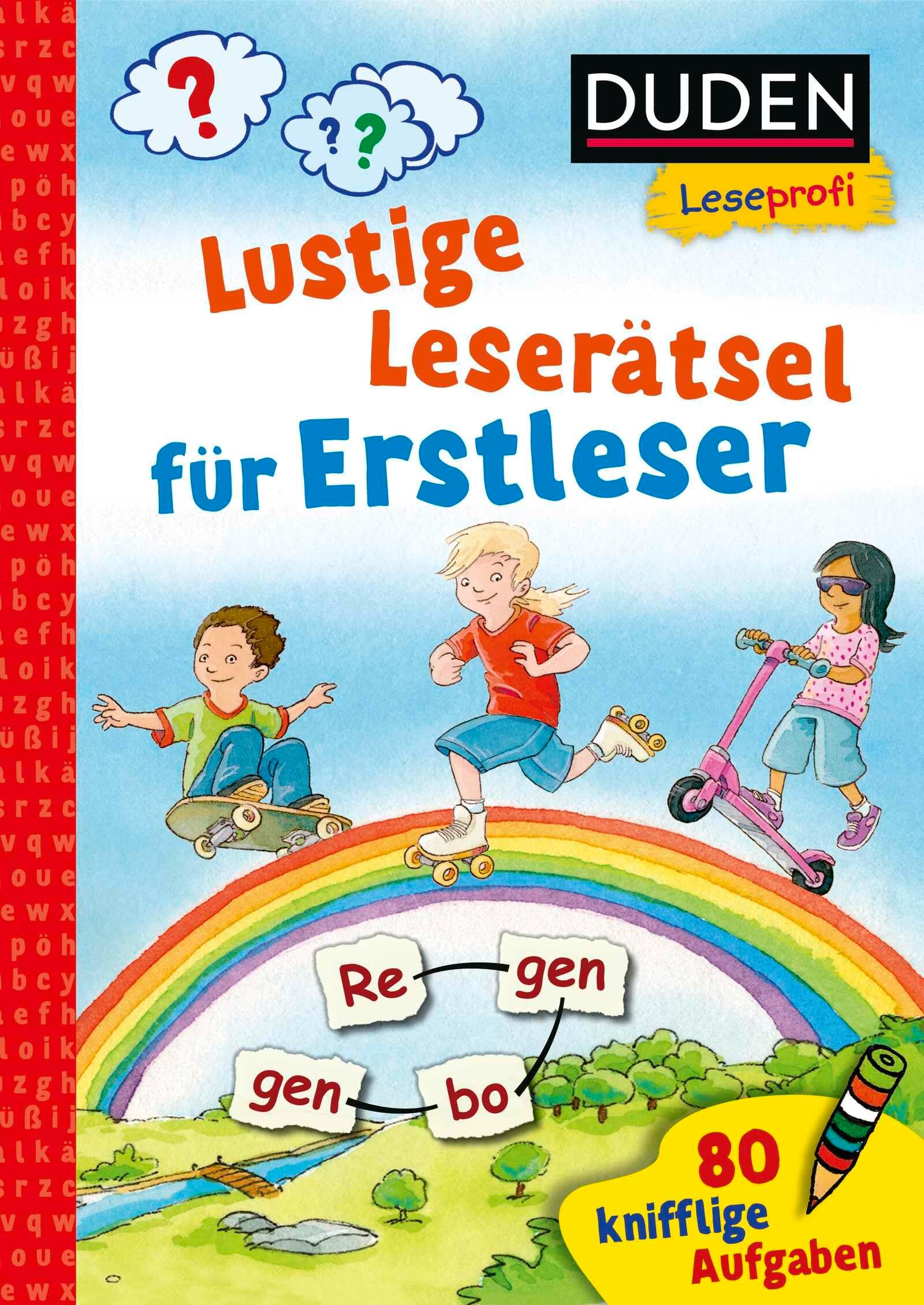 FISCHERVERLAGE Duden Leseprofi - Lustige Leserätsel für Erstleser, 1. Klasse: 80 knifflige Aufgaben | Zuhause lernen, für Kinder ab 6 Jahren