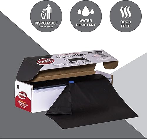 Miniatura 6 de Neatiffy - Rollo de mantel de plástico desechable e impermeable de 54 pulgadas x 108 pies, para mesas de cualquier forma, pícnics, fiestas,