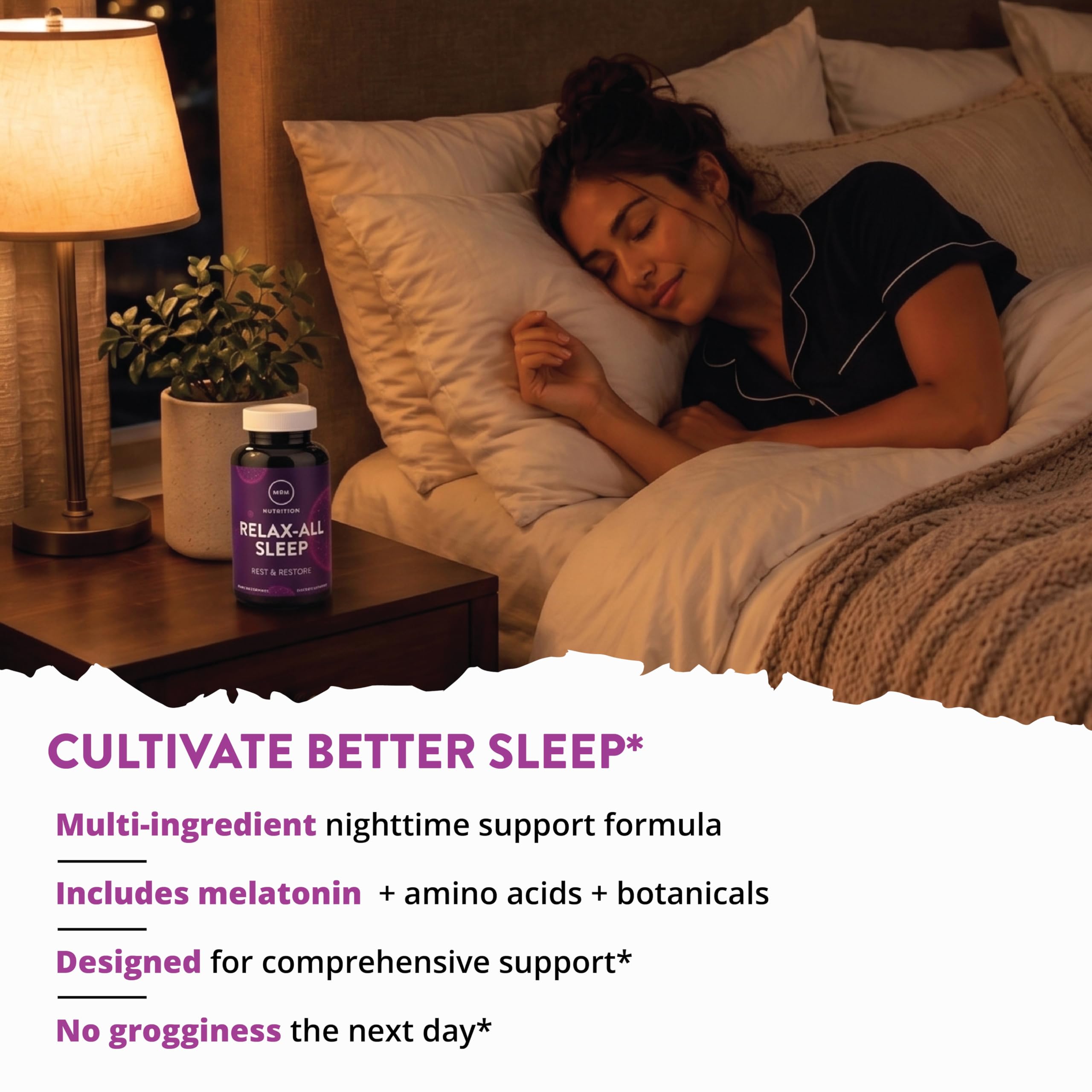 MRM Relax-All Sleep Dietary Supplement - for Women & Men - 30 Servings — Amazon image 6