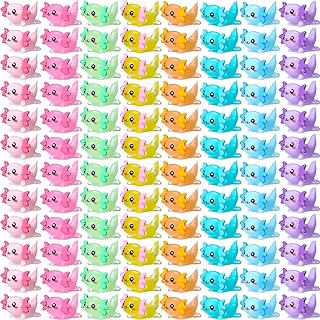 120 Pcs Mini Resin Axolotl Toy Pink Axolotl Gifts Mini Resin Animals Axolotl Birthday Decorations Miniature Axolotl Figurine Axolotl Charms for DIY Crafts Garden Landscape Aquarium Ornament