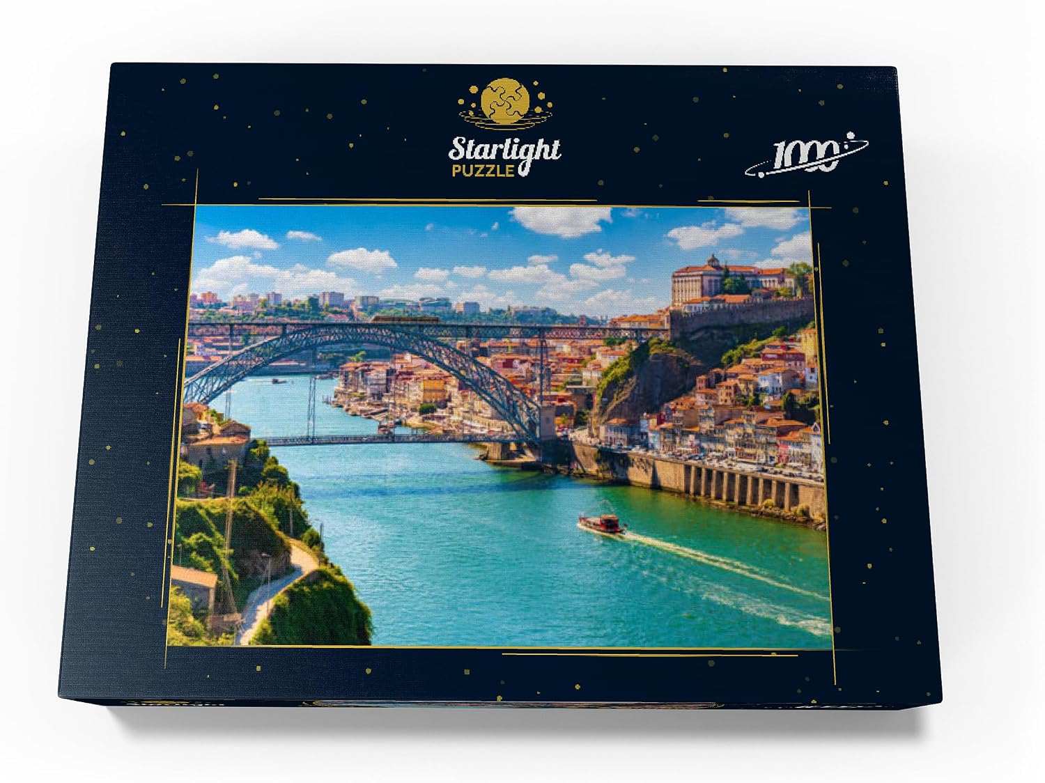 MyPuzzle Picturesque Colorful View of The Old Town of Porto, Portugal - Premium 1000 Piece Jigsaw Puzzle for Adults