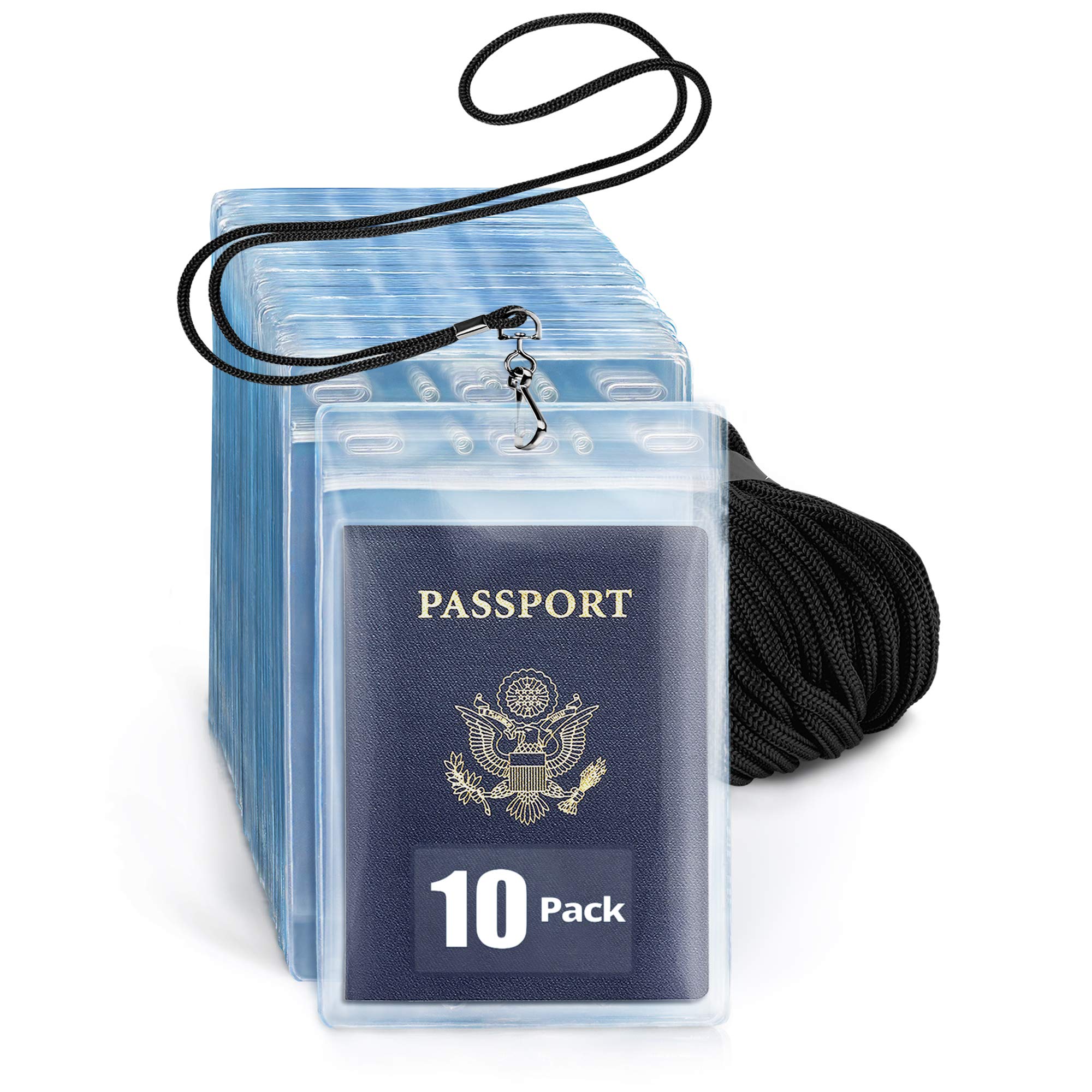 Buy EcoEarth Vaccine Card Holder and Lanyard Set (XXL, Clear Zippered