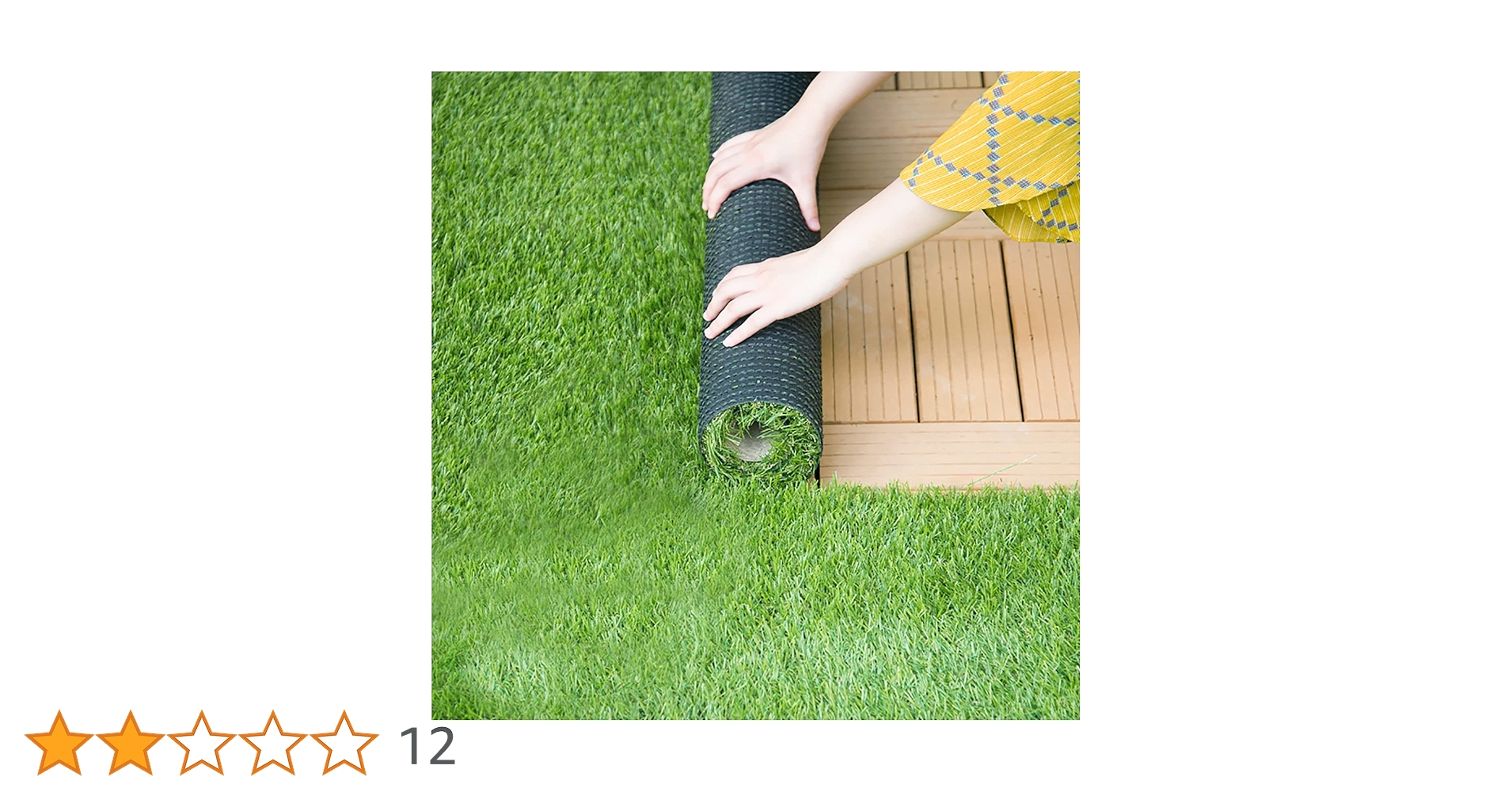 Amazon | 人工芝 1m×10m 芝丈20mm ピン22本つき 4色立体感 透水