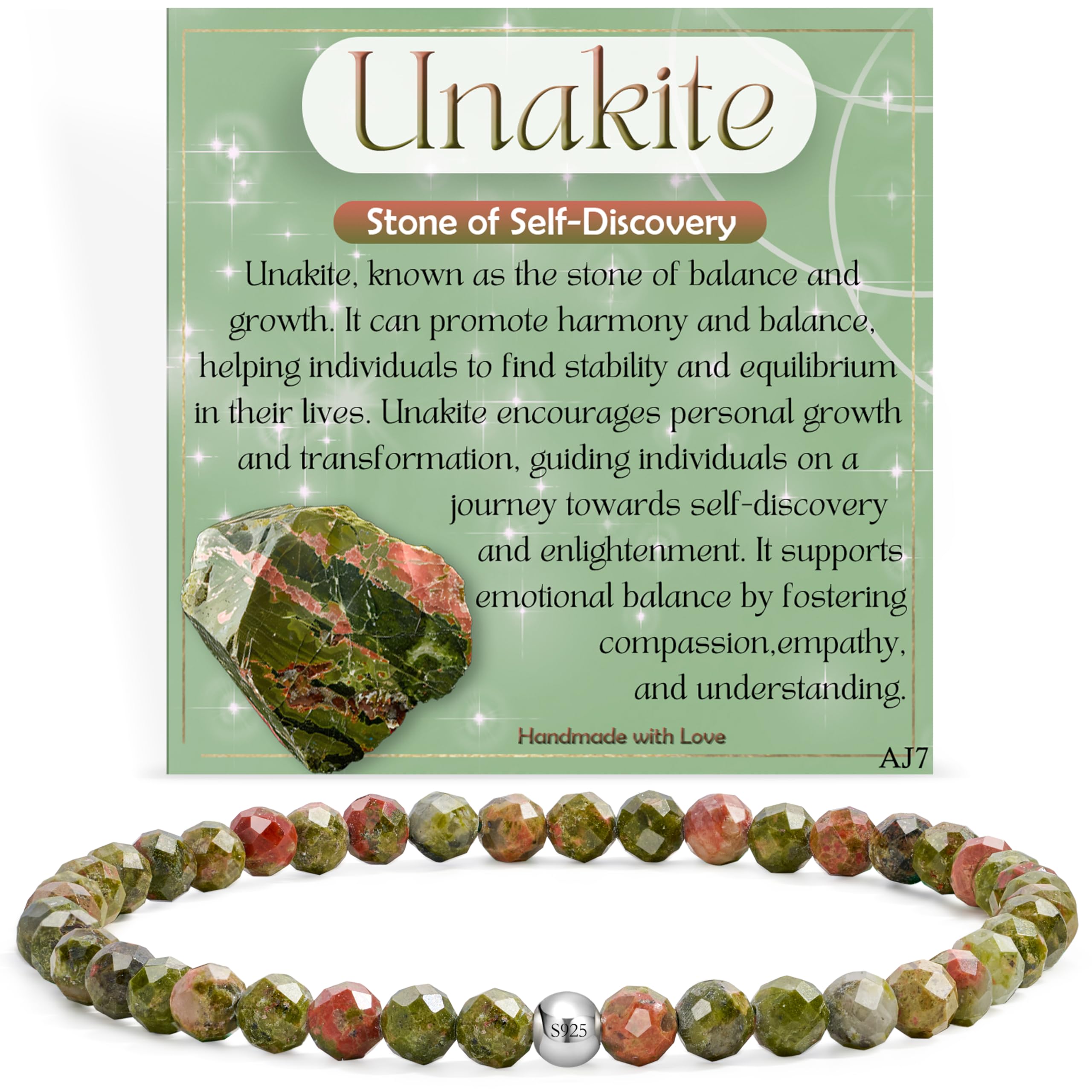 Farfume 4mm Bracciali di Perline per Donne, Bracciale di Cristallo in Argento Sterling 925, Gioielli di Pietra Naturale, Regali di Braccialetti Elastico Chakra