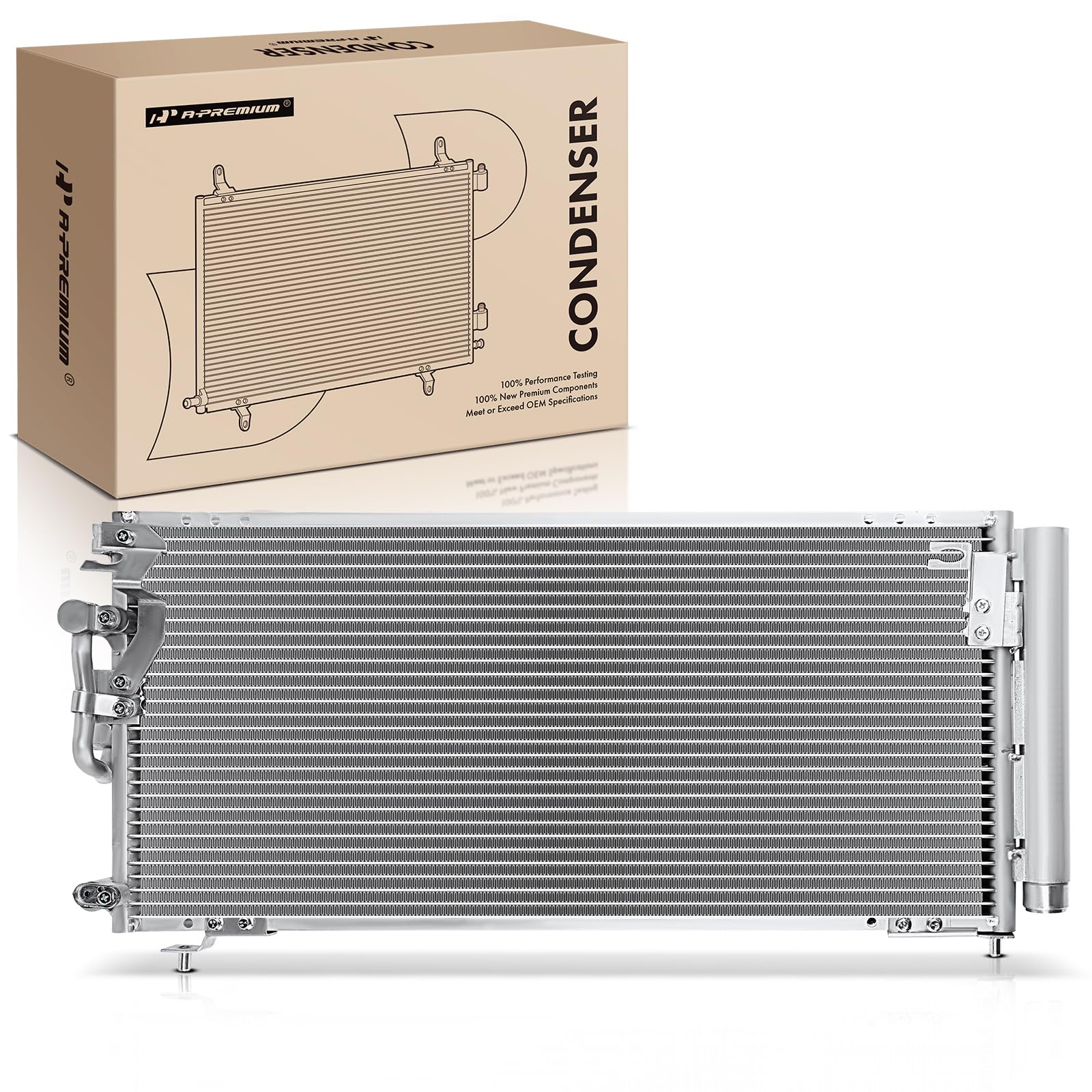 Photo 1 of A-Premium A/C Condenser Replace# 7812A066 - Compatible with 2001-2005 Dodge Stratus, Chrysler Sebring, 2000-2005 Mitsubishi Eclipse