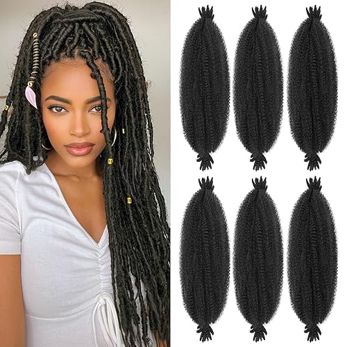 Springy Afro Twist Hair 6 Packs Marley Twist Braiding Hair