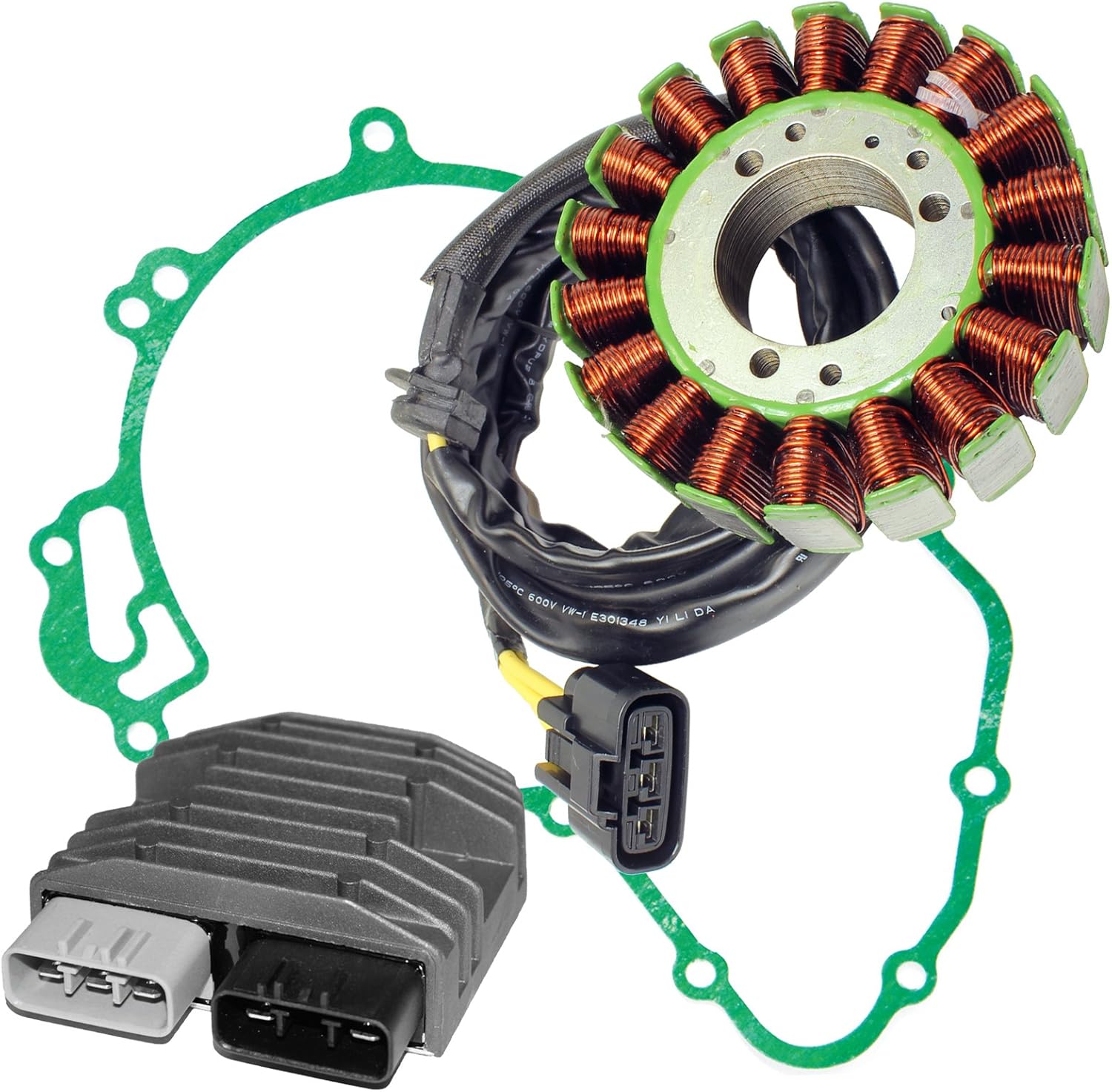 Caltric Stator and Regulator Rectifier with Gasket Compatible With Can-Am Renegade 1000 1000R Efi 2012-2016