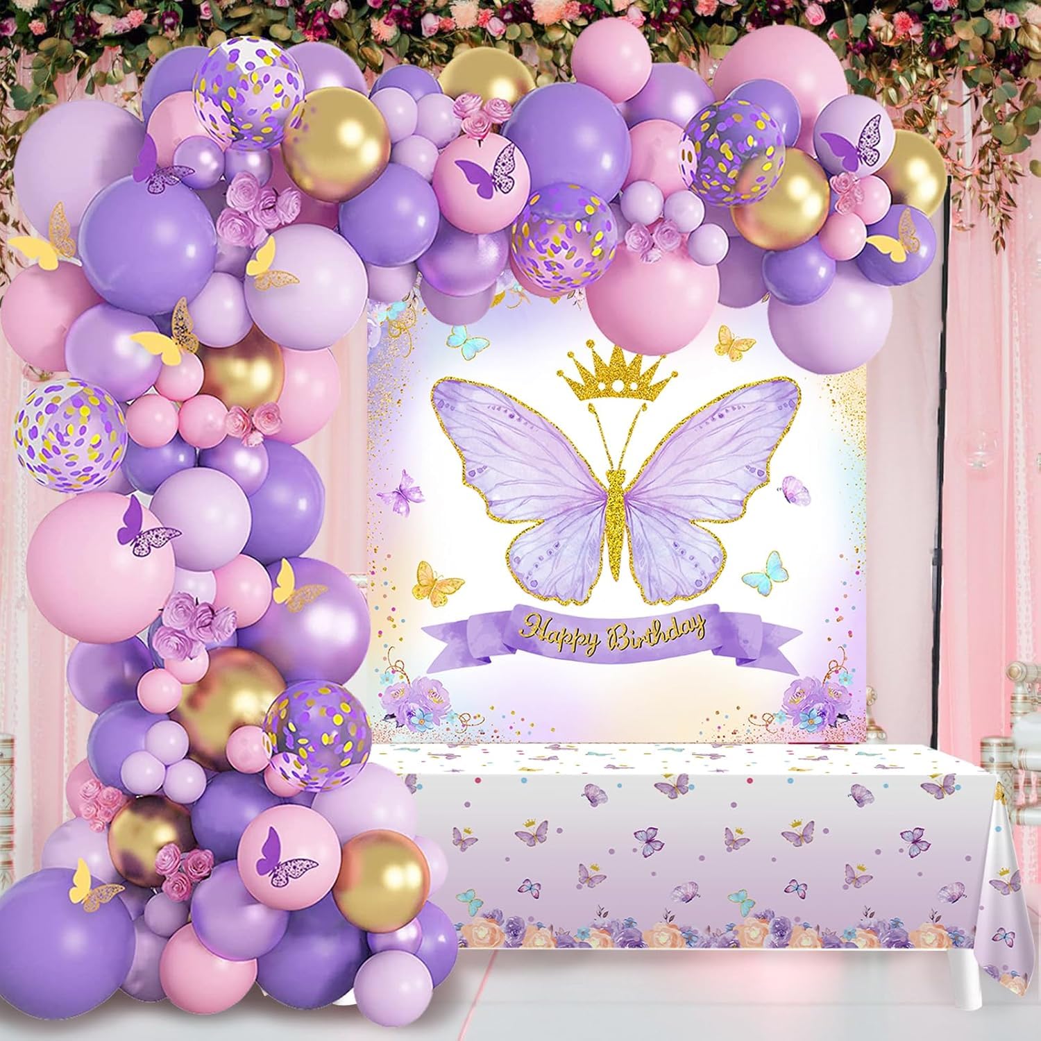 Amazon.com: Butterfly Birthday Decorations for Girls