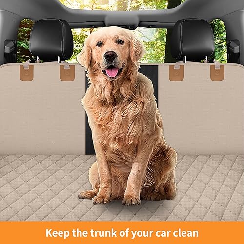 Miniatura 3 de GXT Funda protectora para asiento trasero de perro, para automóviles, SUV y camiones con ventana de malla, material antideslizante e impermeable a