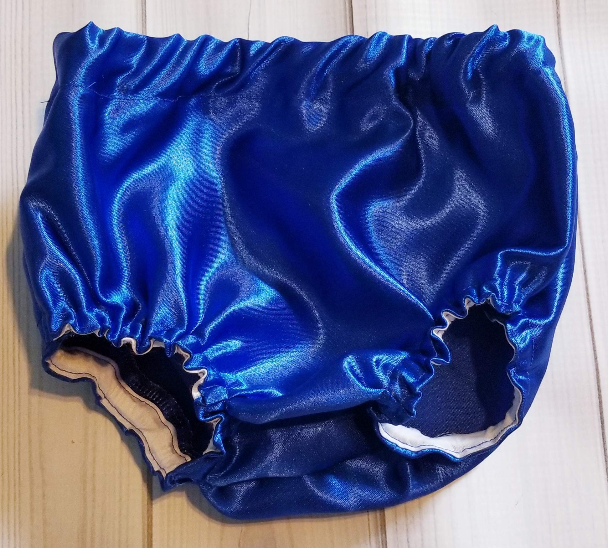 Baby Boy Royal Blue Satin Diaper Cover Bloomers 0-3 months thru 24 months