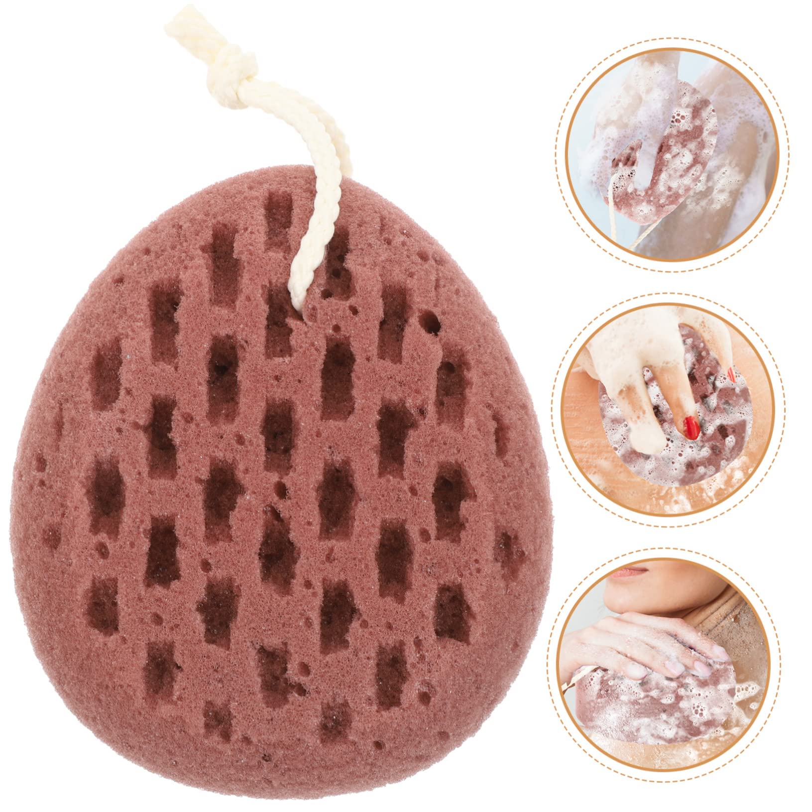 Healeved 4piezas Esponja De Baño y Reutilizable Para Cuerpo Exfoliante Natural Para Masaje y Limpieza Para Bebés y Fiestas