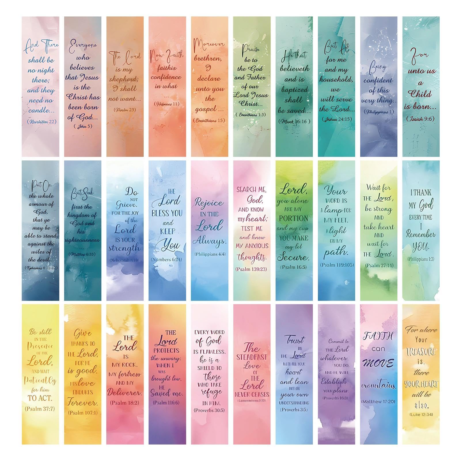 48 Segnalibri Magnetici Con Versetti Bibbia - Ispirazionali Per Lettura - Foto 2