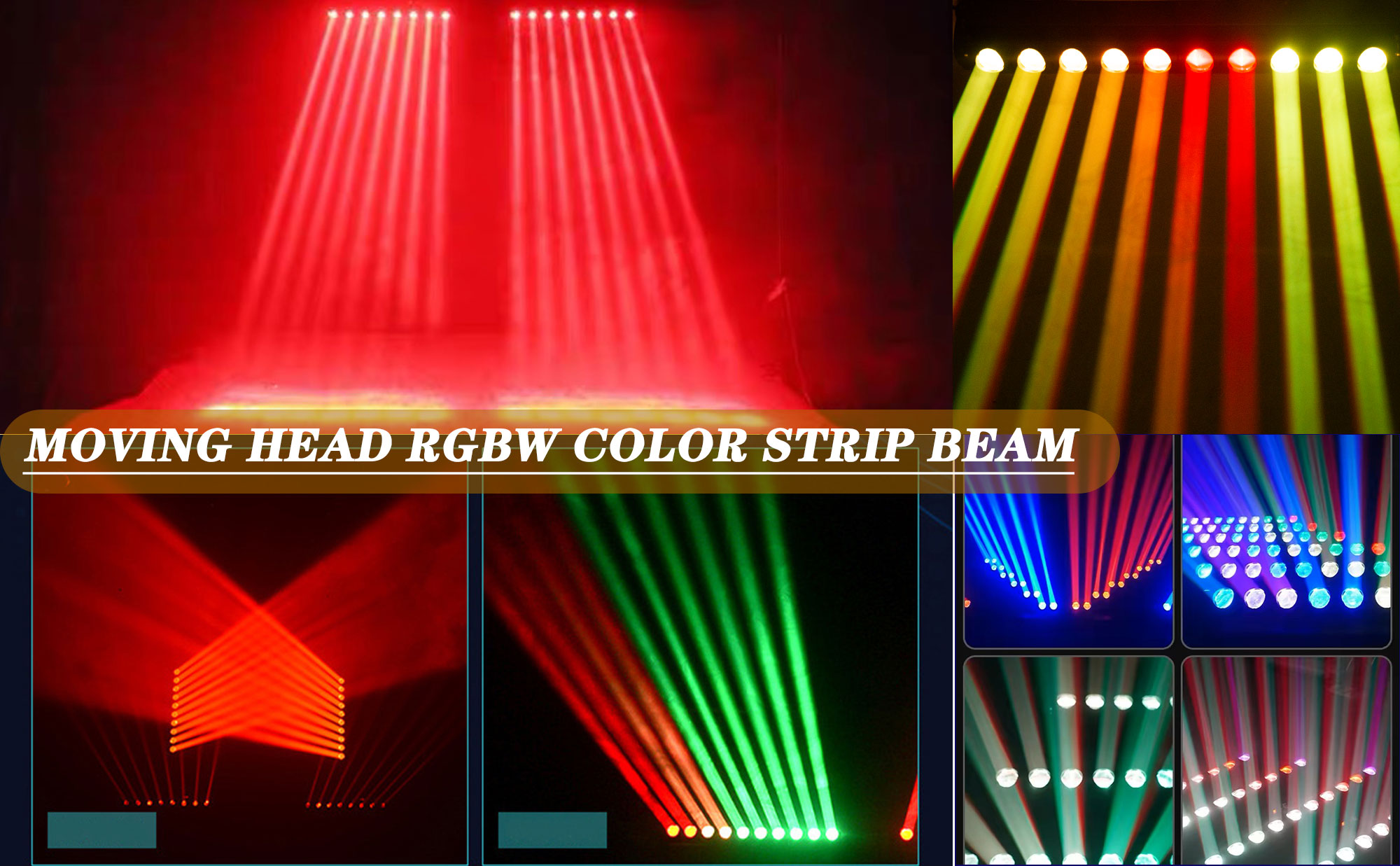 10LED Stage Wash Light Bar DMX Moving Head RGBW Color Strip Beam