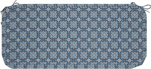 Miniatura 8 de Magpie Fabrics Funda de cojín para banco de patio, 42 x 18 x 3 pulgadas, resistente al agua, protección UV, muebles de exterior, funda de cojín de