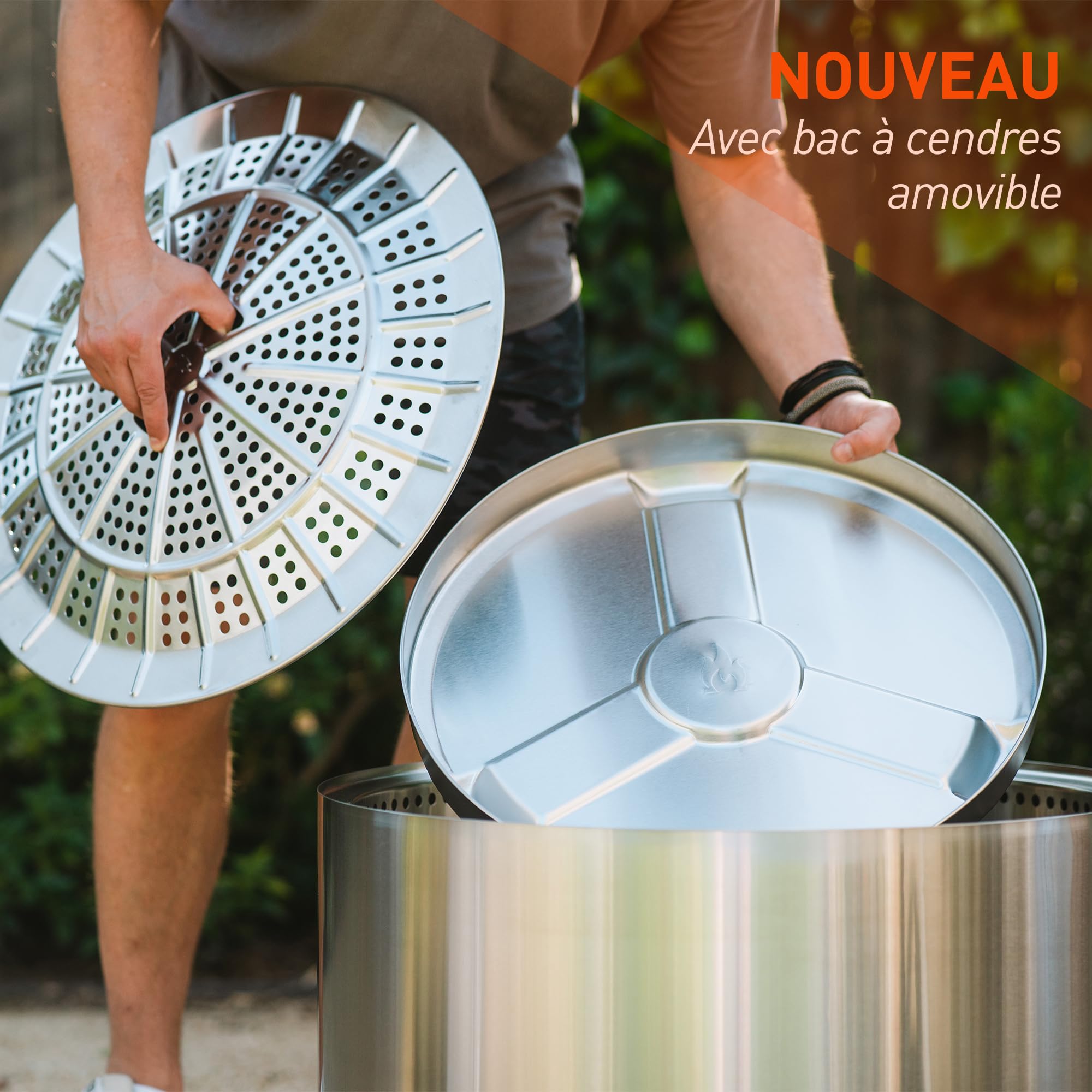 Solo Stove Brasero Yukon et Support 2.0 | Brasero de sans émission de fumée, Combustion Naturelle du Bois, avec bac à Cendres Amovible, Acier Inoxydable, 68,5 x 50,5 cm, 20 kg, Vert - 2