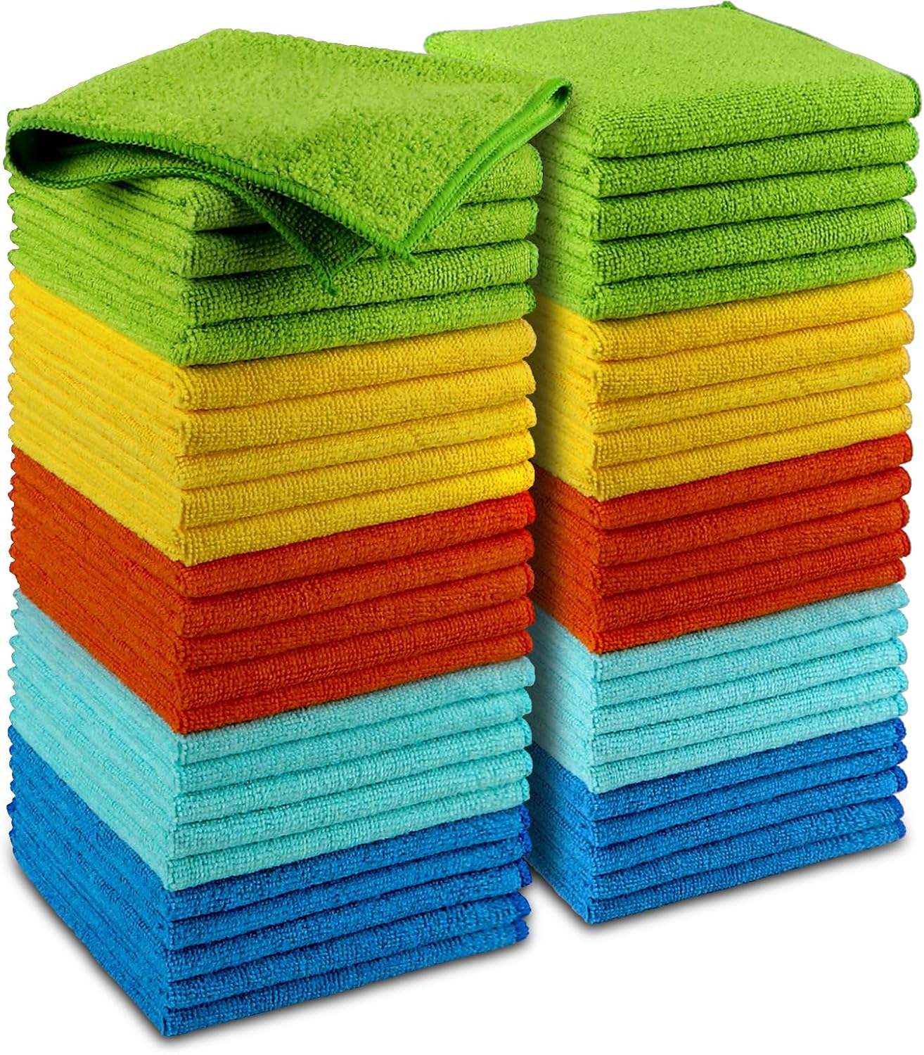 AIDEA Microfiber Cleaning Cloth 50-Pack 12x12in