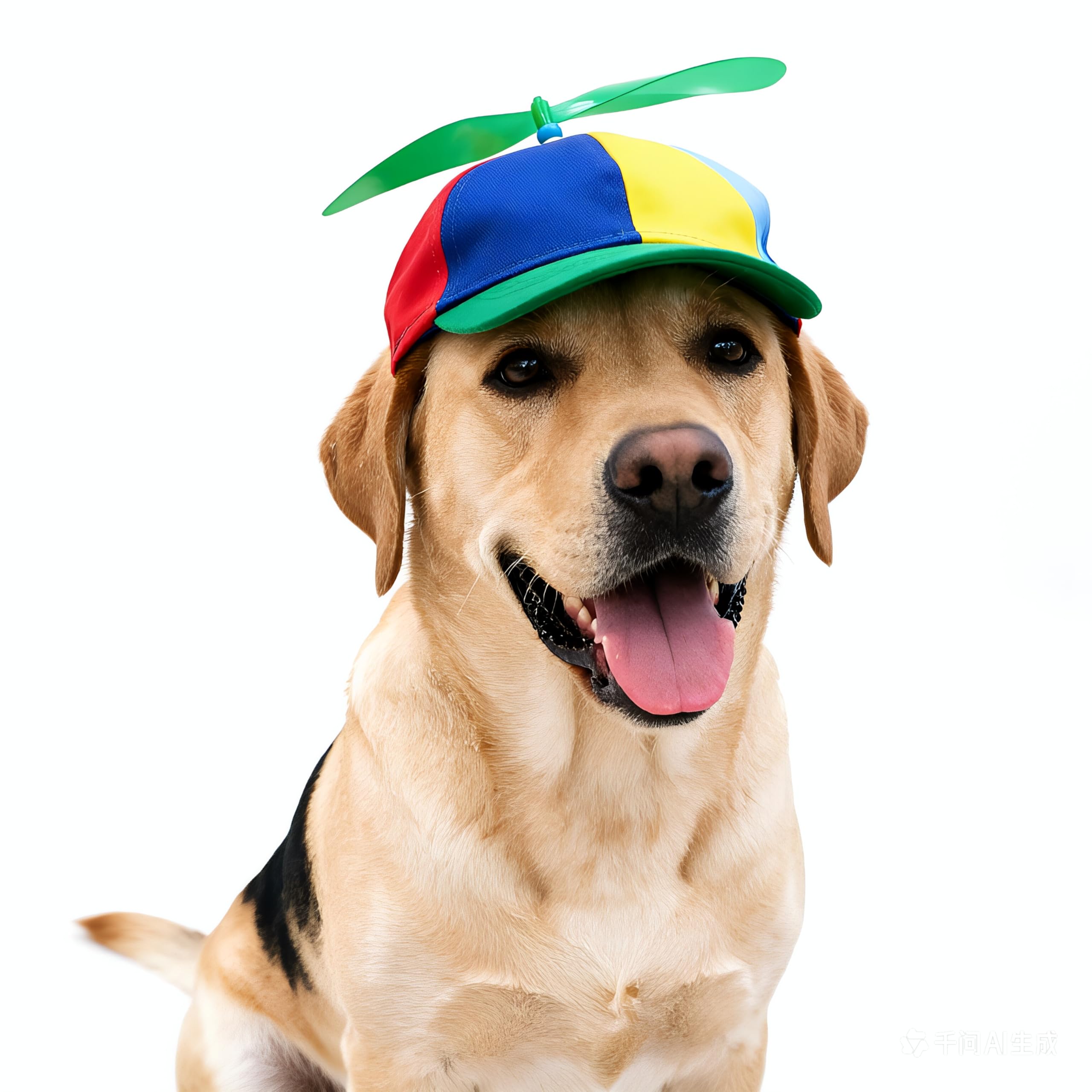 Ifnov Propeller Pet Hats, Funny Helicopter Adjustment Green Hats for Dog and Cat L
