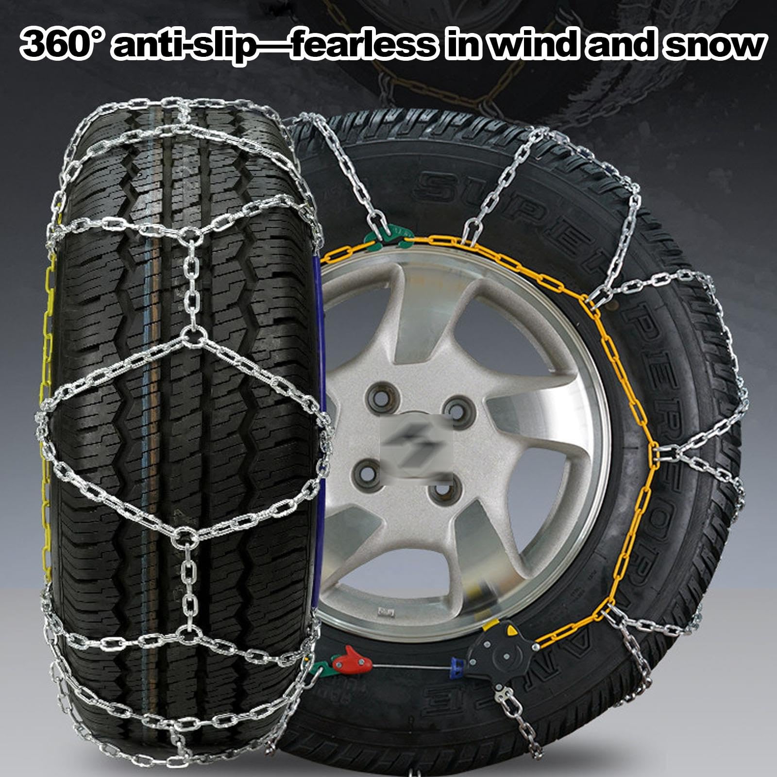 Cadenas Nieve Coche, Fundas Ruedas Coche Nieve, Car Snow Chain