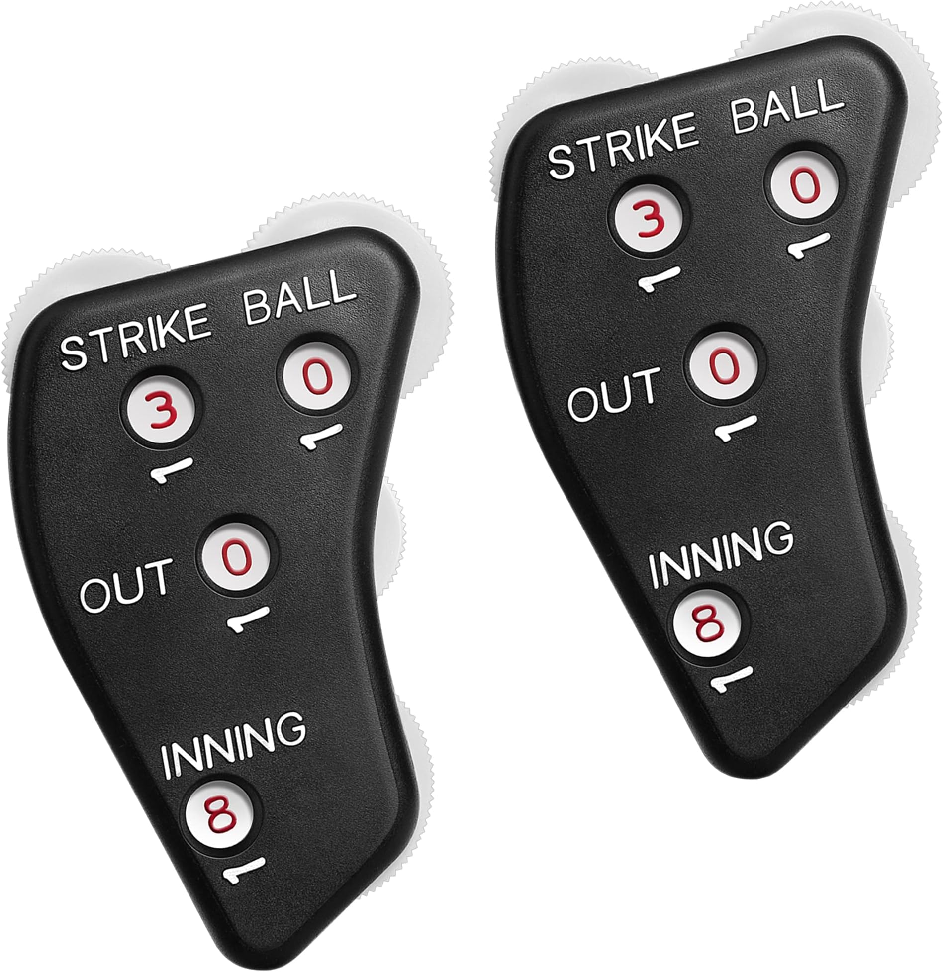 Wheel Baseball Umpire Clicker, Umpire Indicator Gear, Practical Baseball Counter Clicker for Scorekeeper Recording Outs & Innings Balls