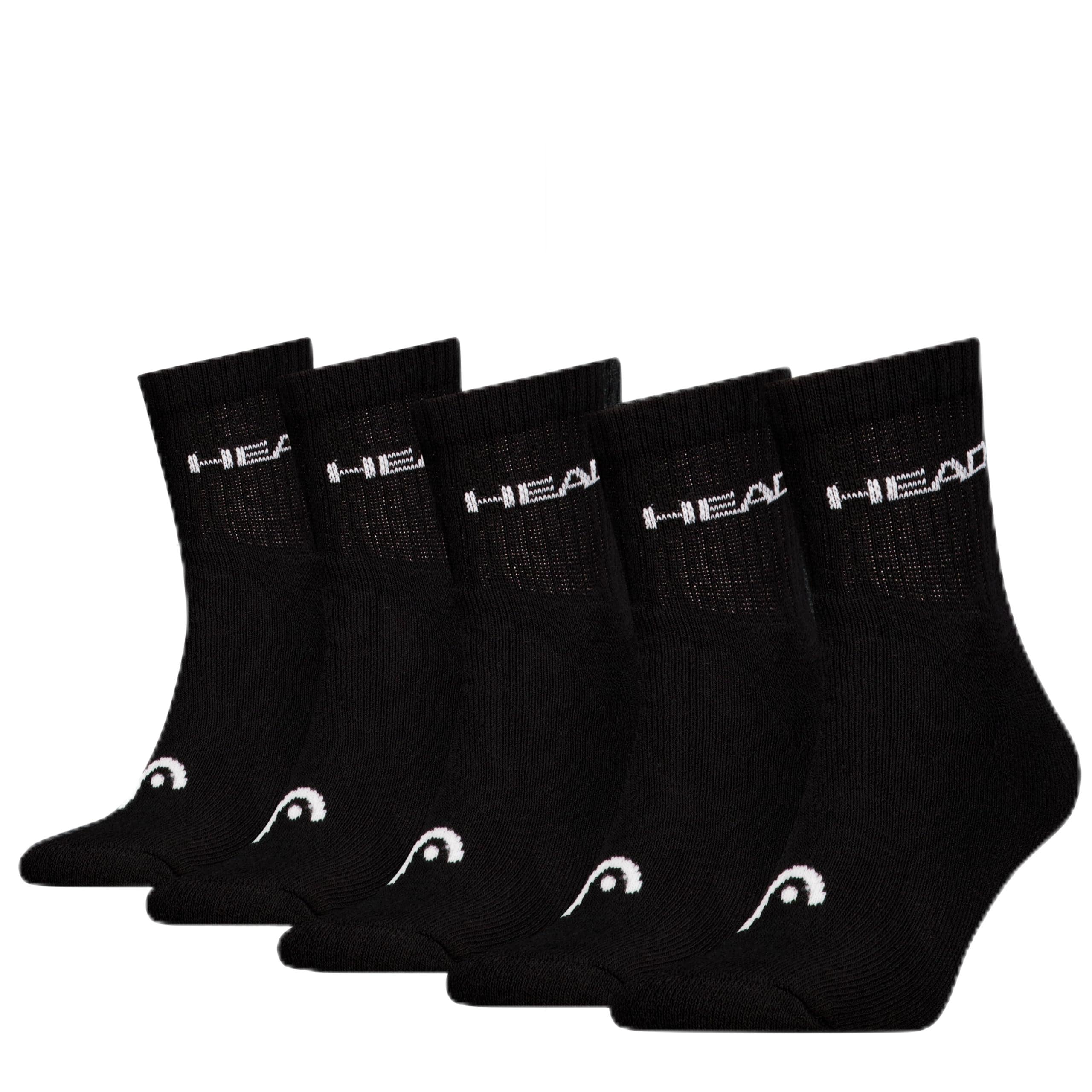 HEAD Elements Sports Crew 5P Ecom Shorts, black, 35-38