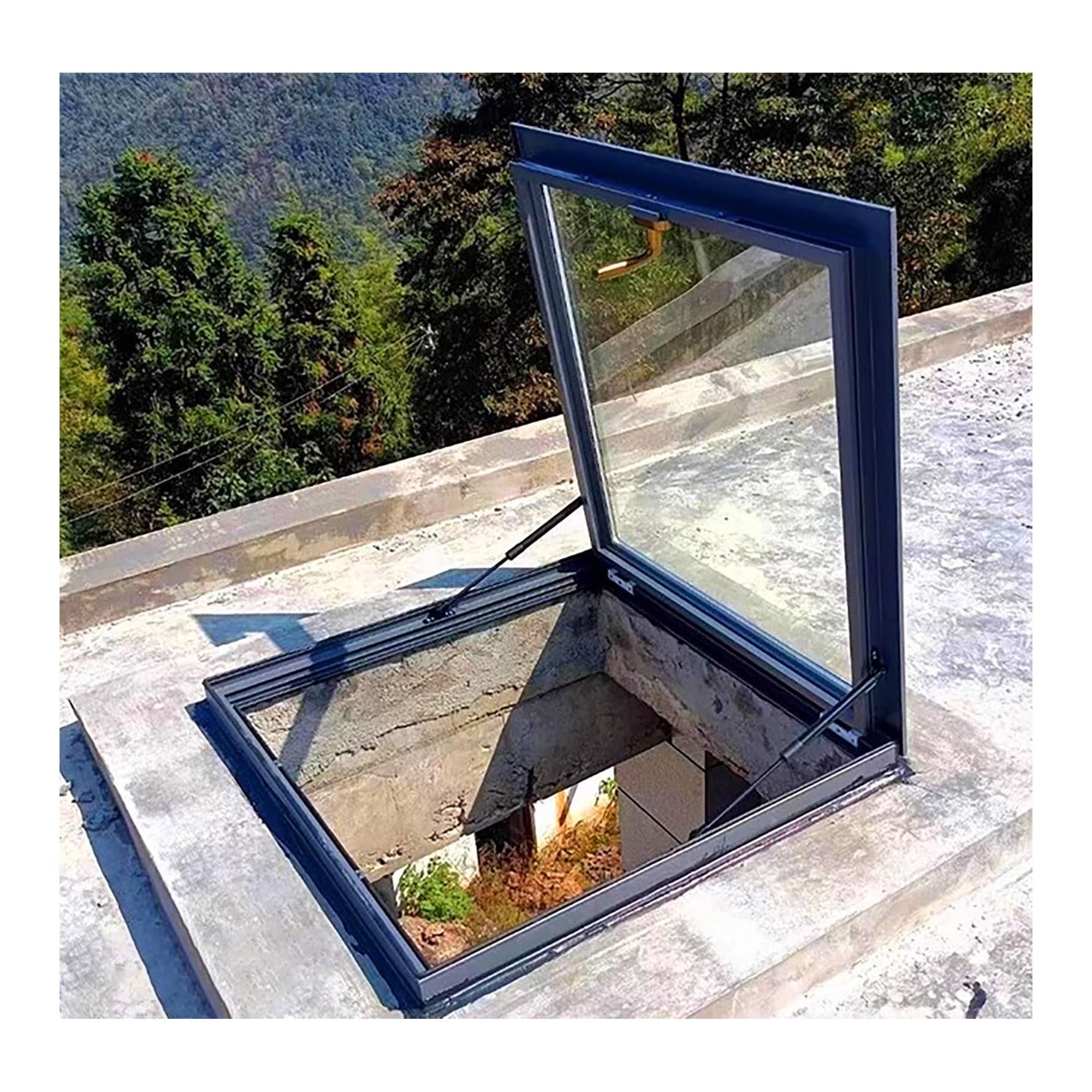 Ventana de tragaluz con vidrio templado de seguridad para cubiertas residenciales de diseño