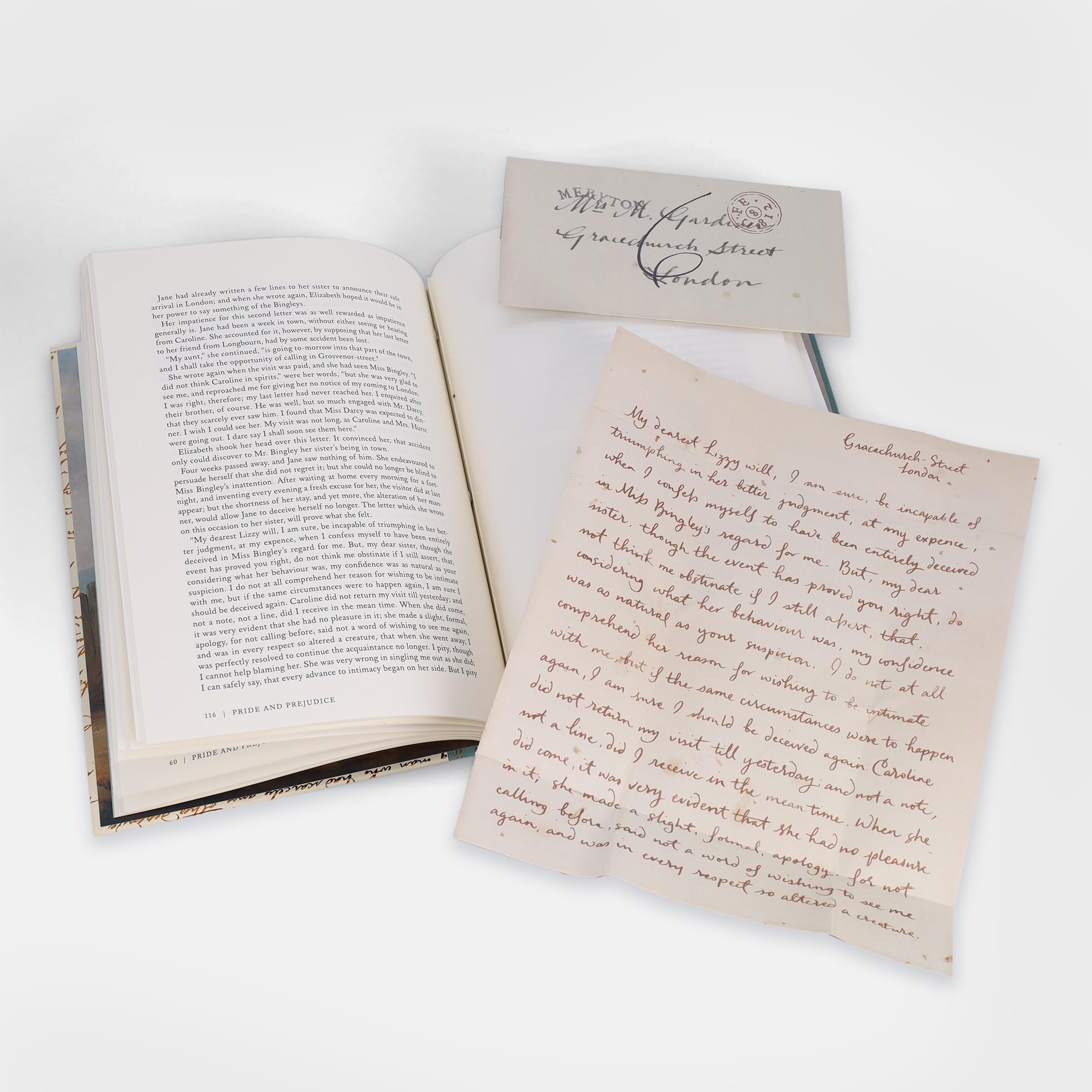 Pride and Prejudice (Collector’s edition): The Complete Novel, Featuring the Characters’ Letters and Papers, Written and Folded by Hand